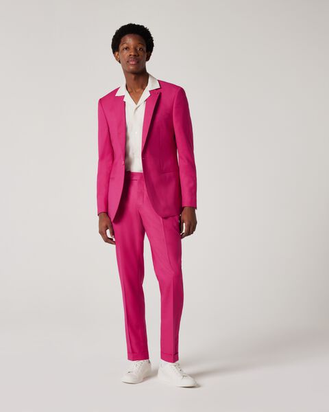 Slim Stretch Tailored Jacket, Pink, hi-res