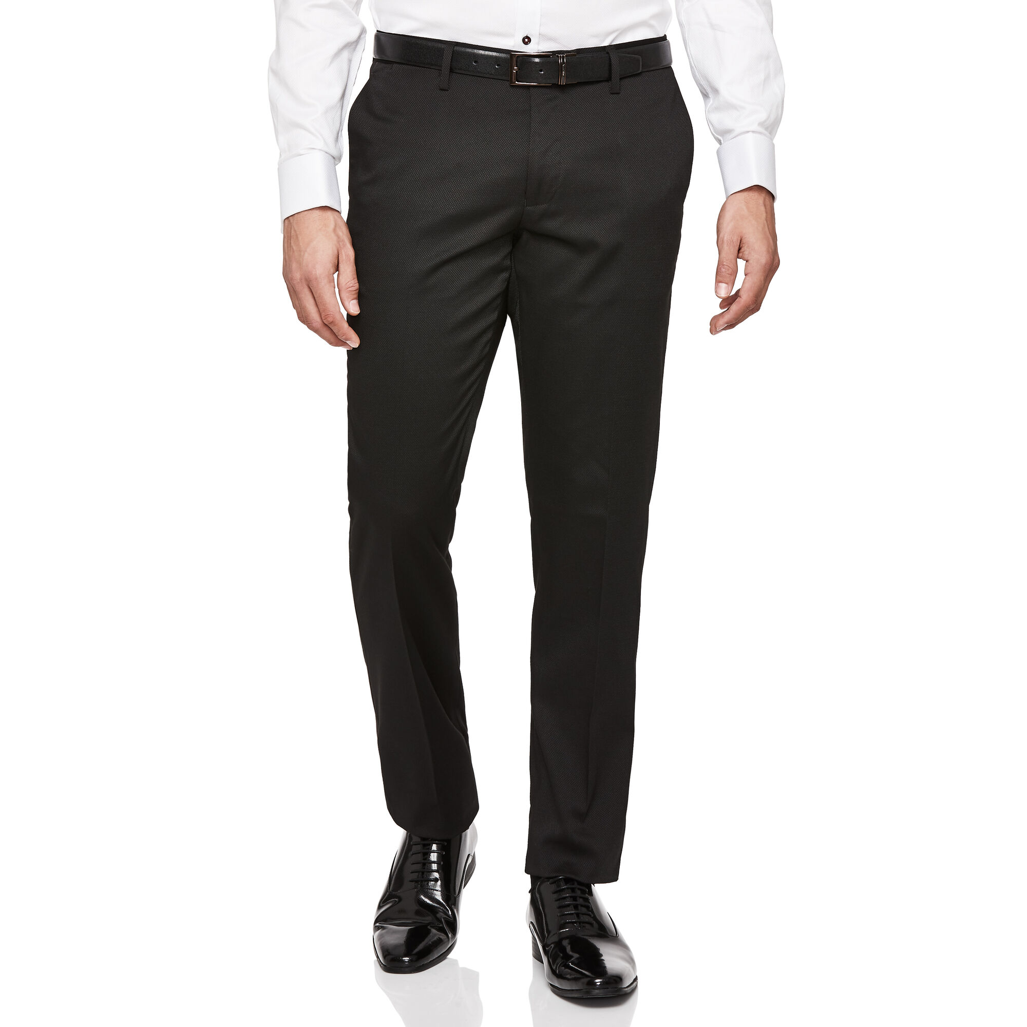 Lorda - Black - Textured Side Stripe Suit Pants | Suit Pants | Politix