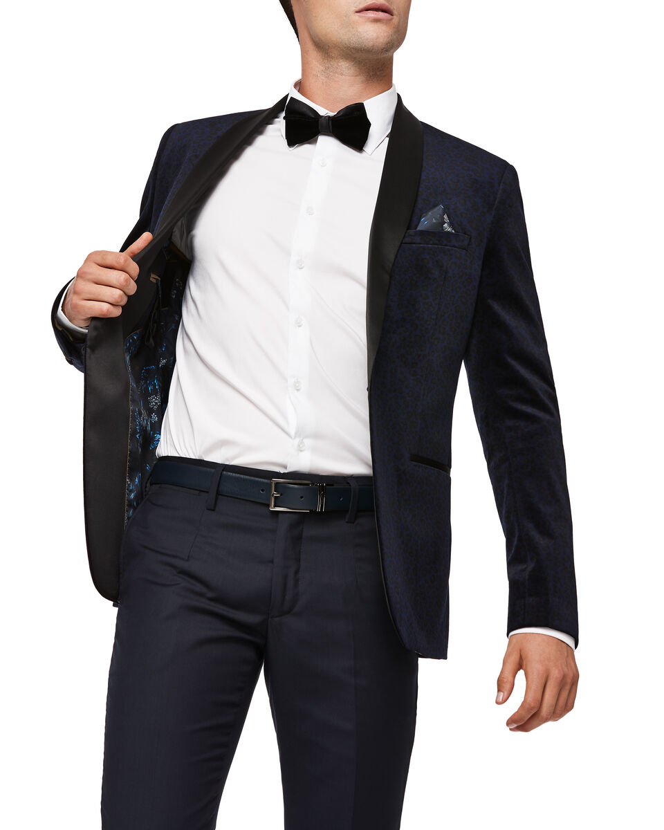 Jacobb Tuxedo Jacket, Navy, hi-res
