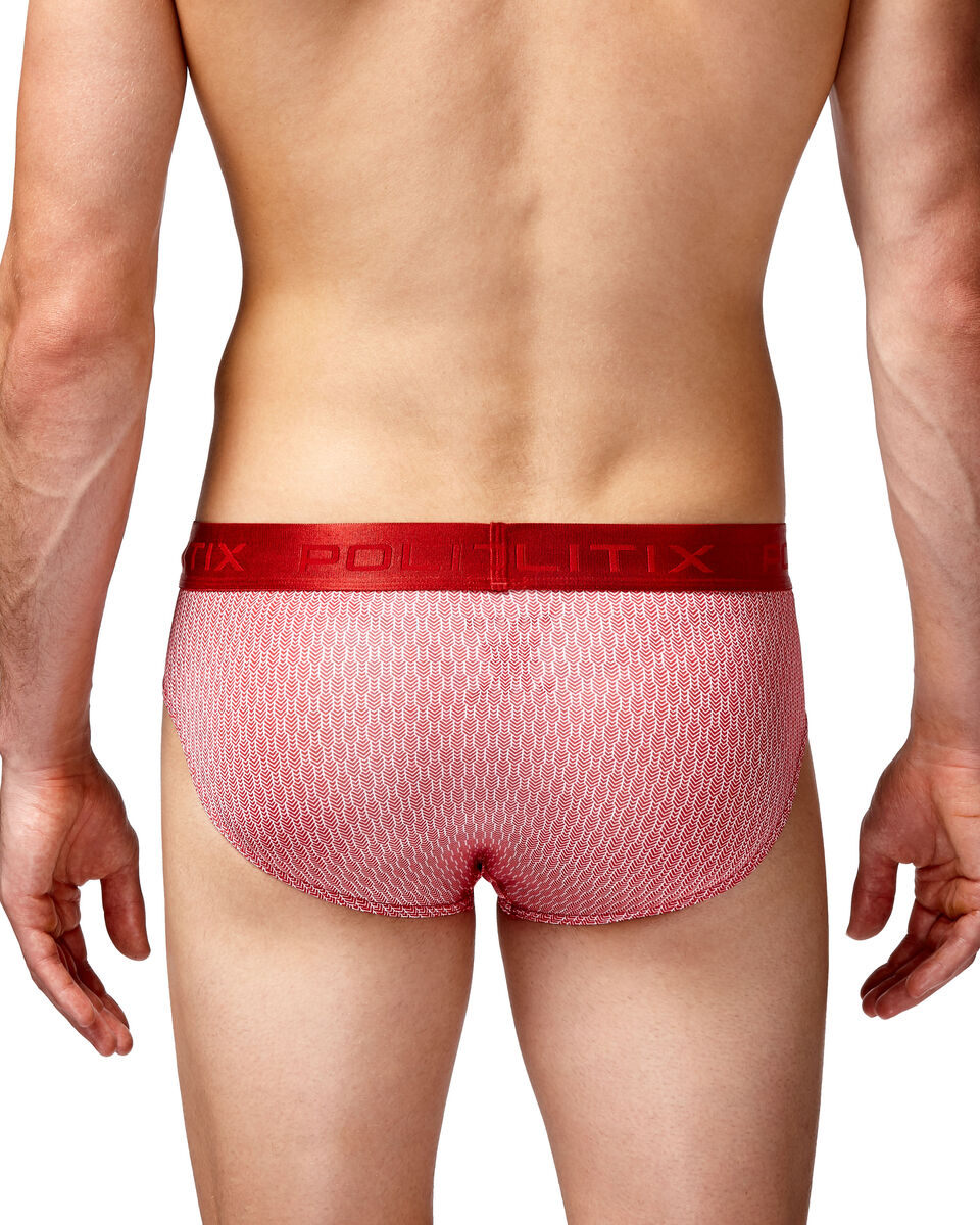 Brief Underwear, Red Print, hi-res
