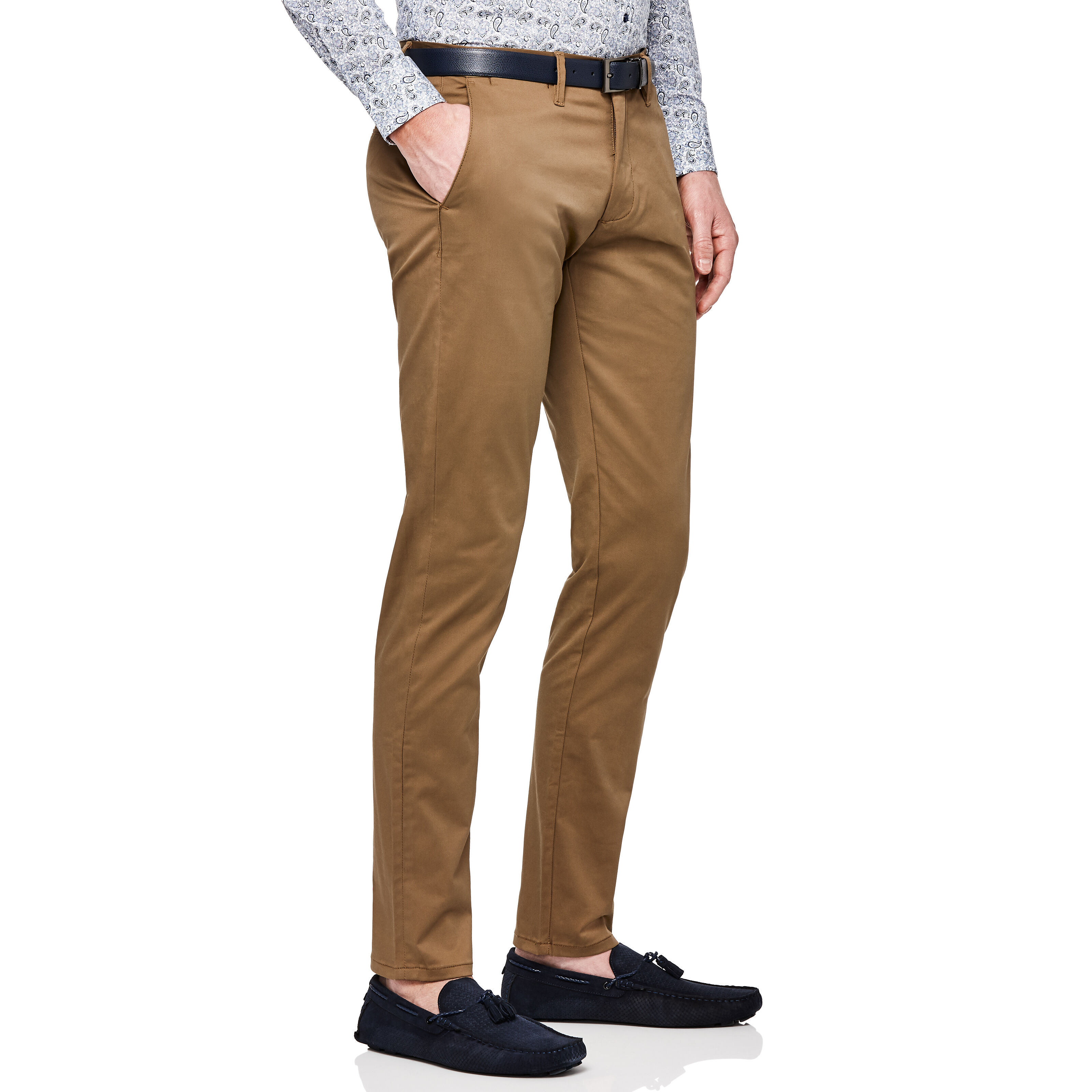 Dark tan chinos clearance