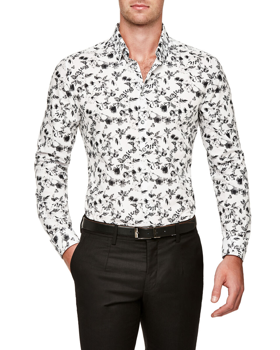 Farren Shirt, White/Black, hi-res