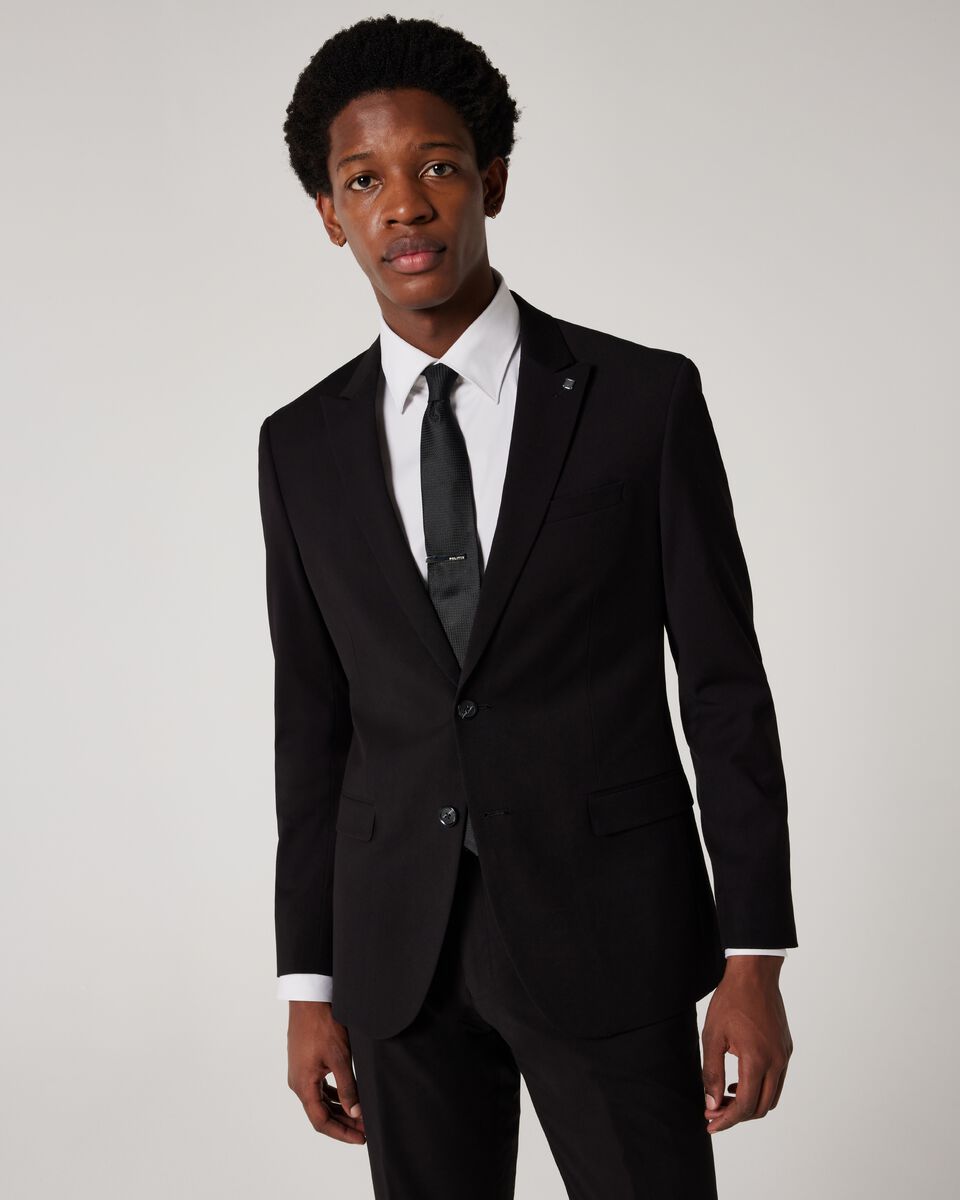 Regular Stretch Tailored Jacket - Black | Suit Jackets | Politix