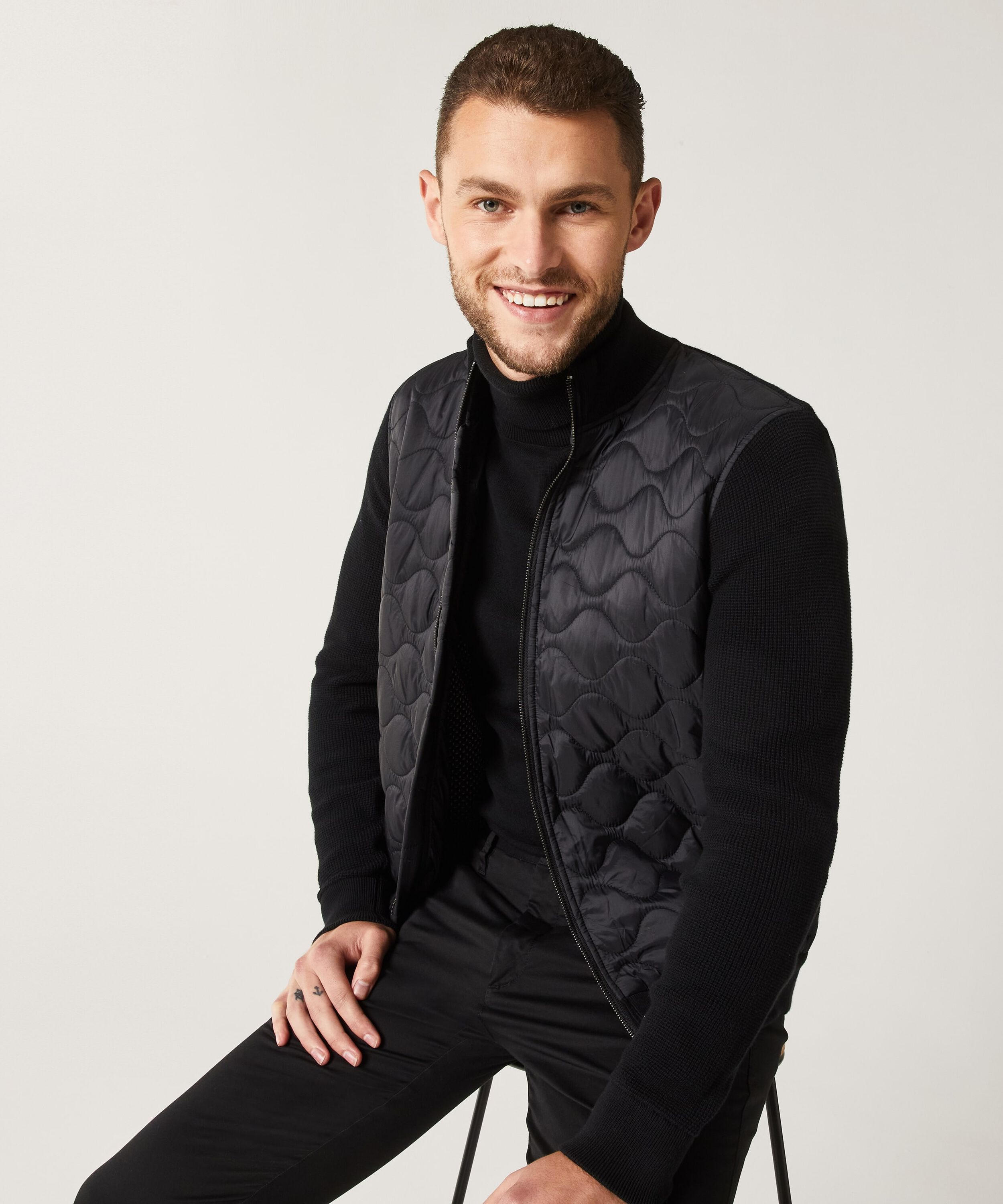 Darragh Zip-Thru Knit Puffer