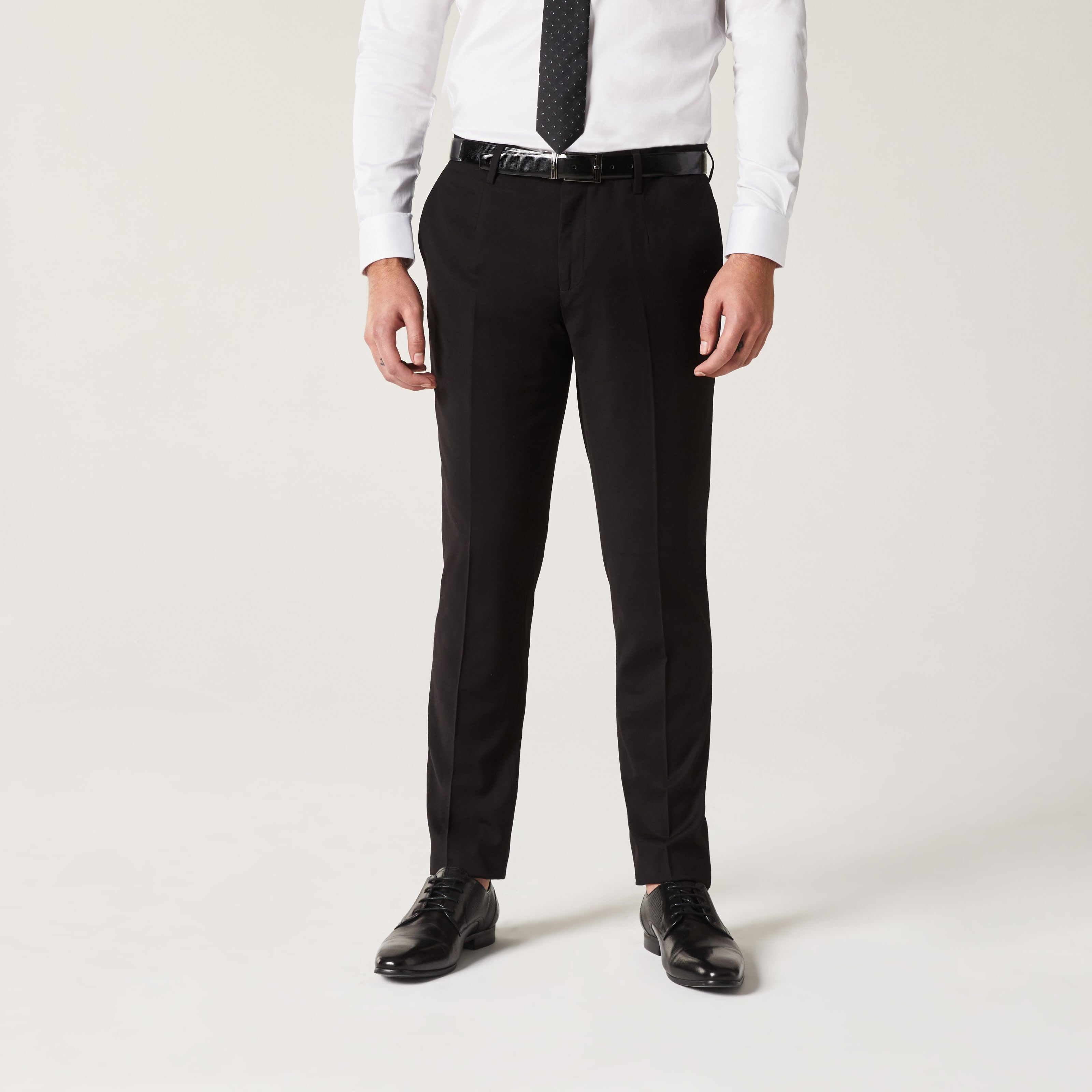 Ultra Slim Stretch Tailored Pant  Black  Suit Pants  Politix