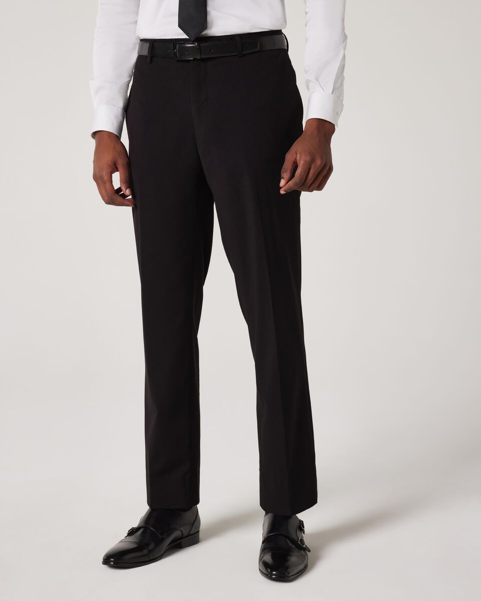 Regular Stretch Tailored Pant - Black | Suit Pants | Politix