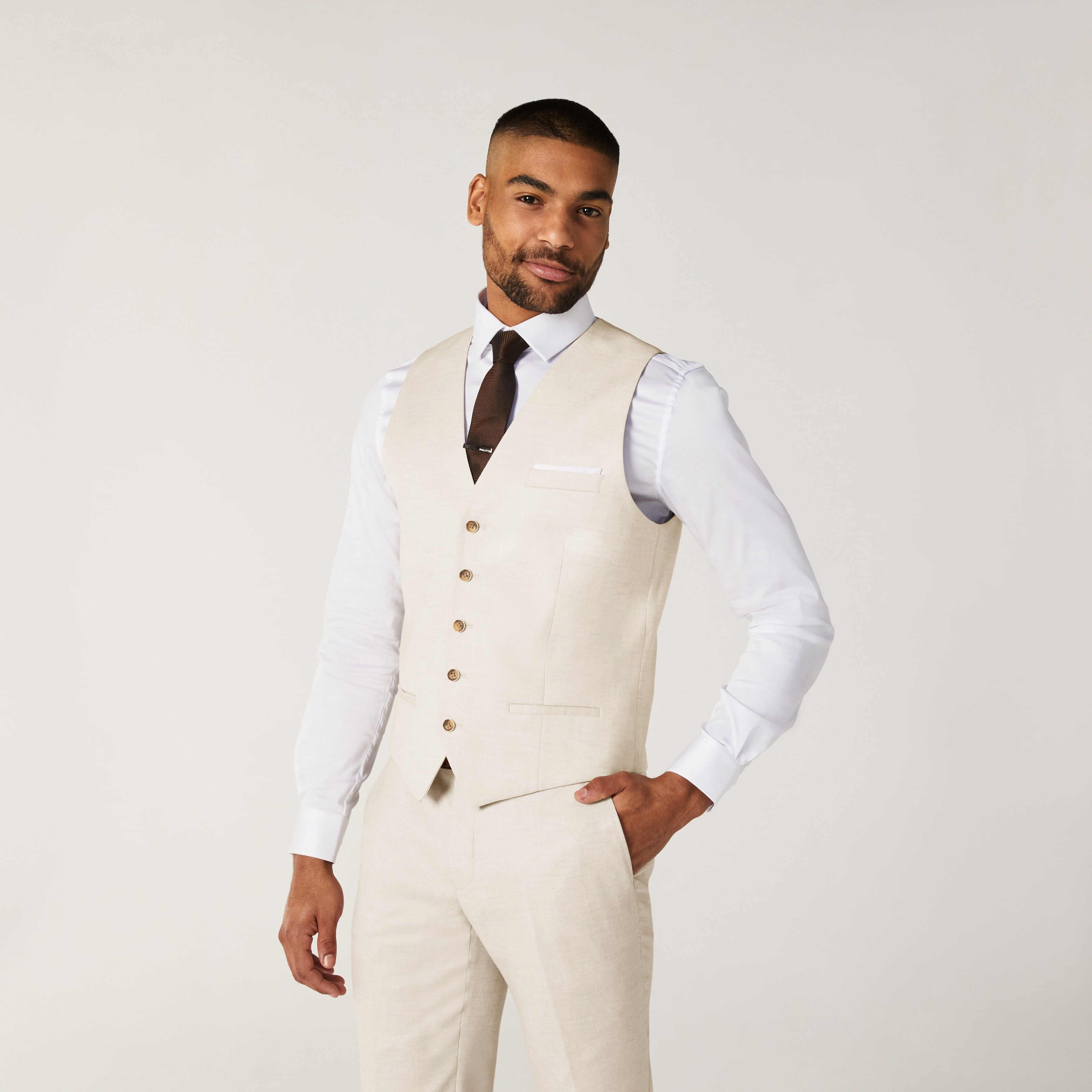 Man Sitting in Dress Pants and Vest Thinking Stock Photo  Image of  classic attractive 136826050