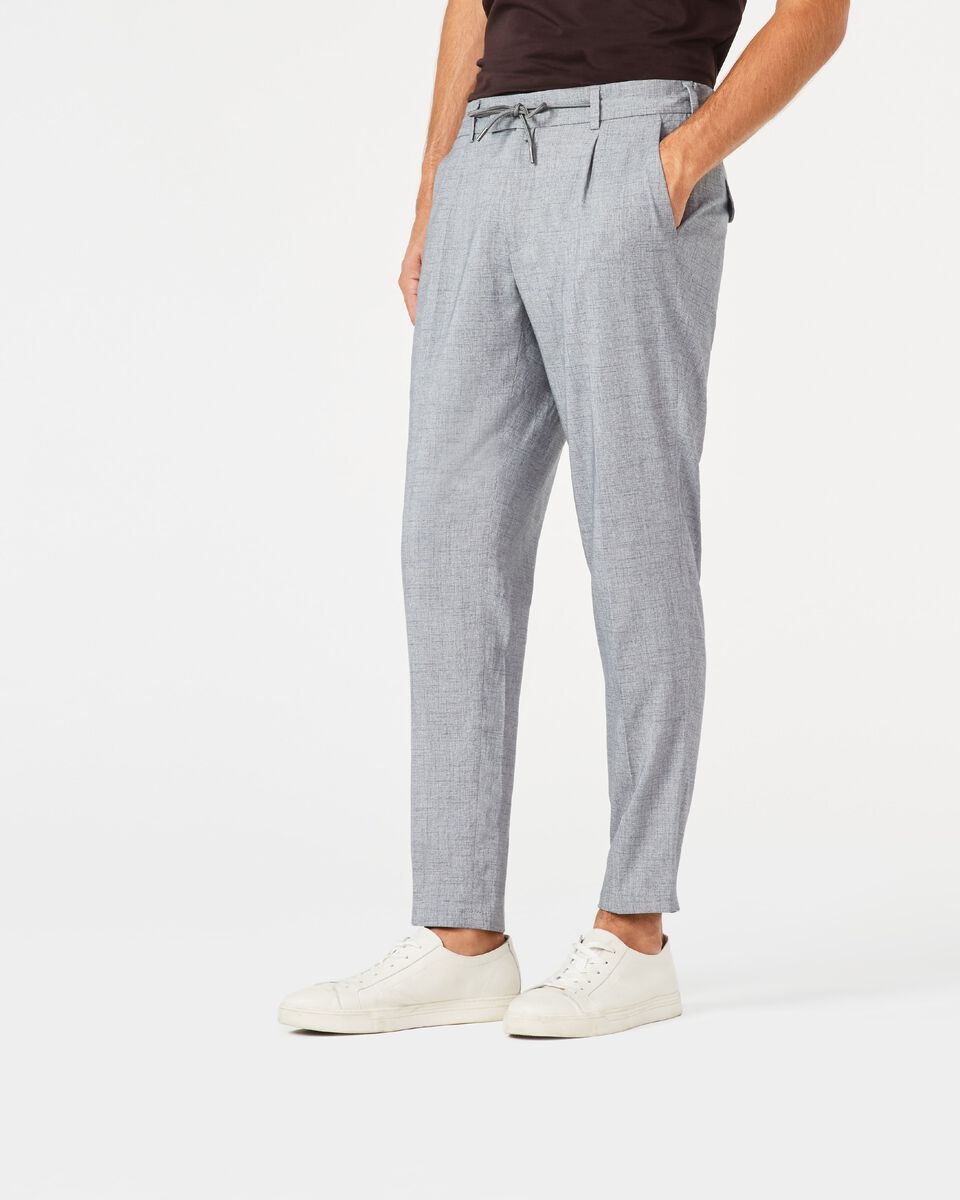Mens Light Grey Tailored Suit Pant