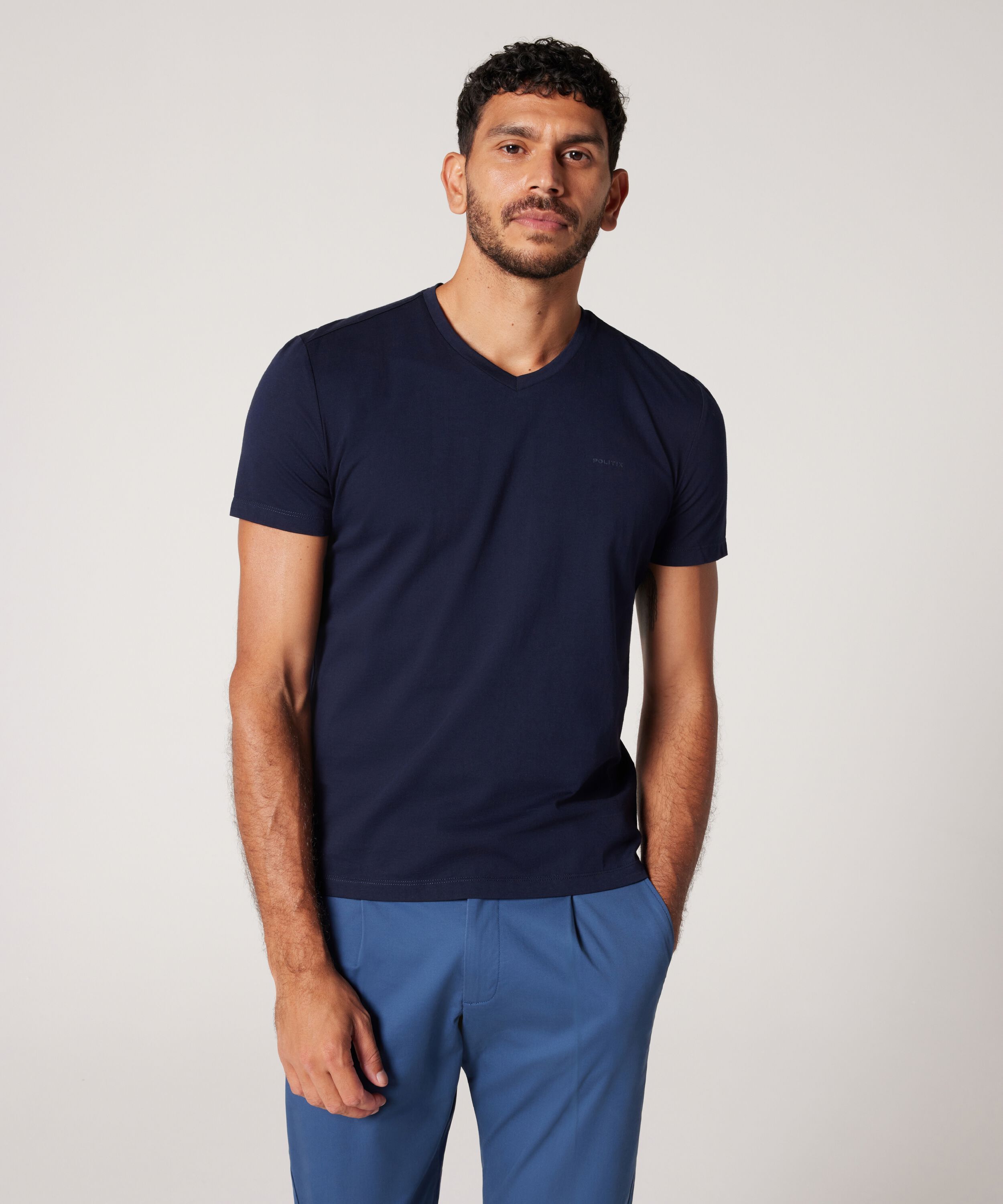 Plain V-Neck Tee