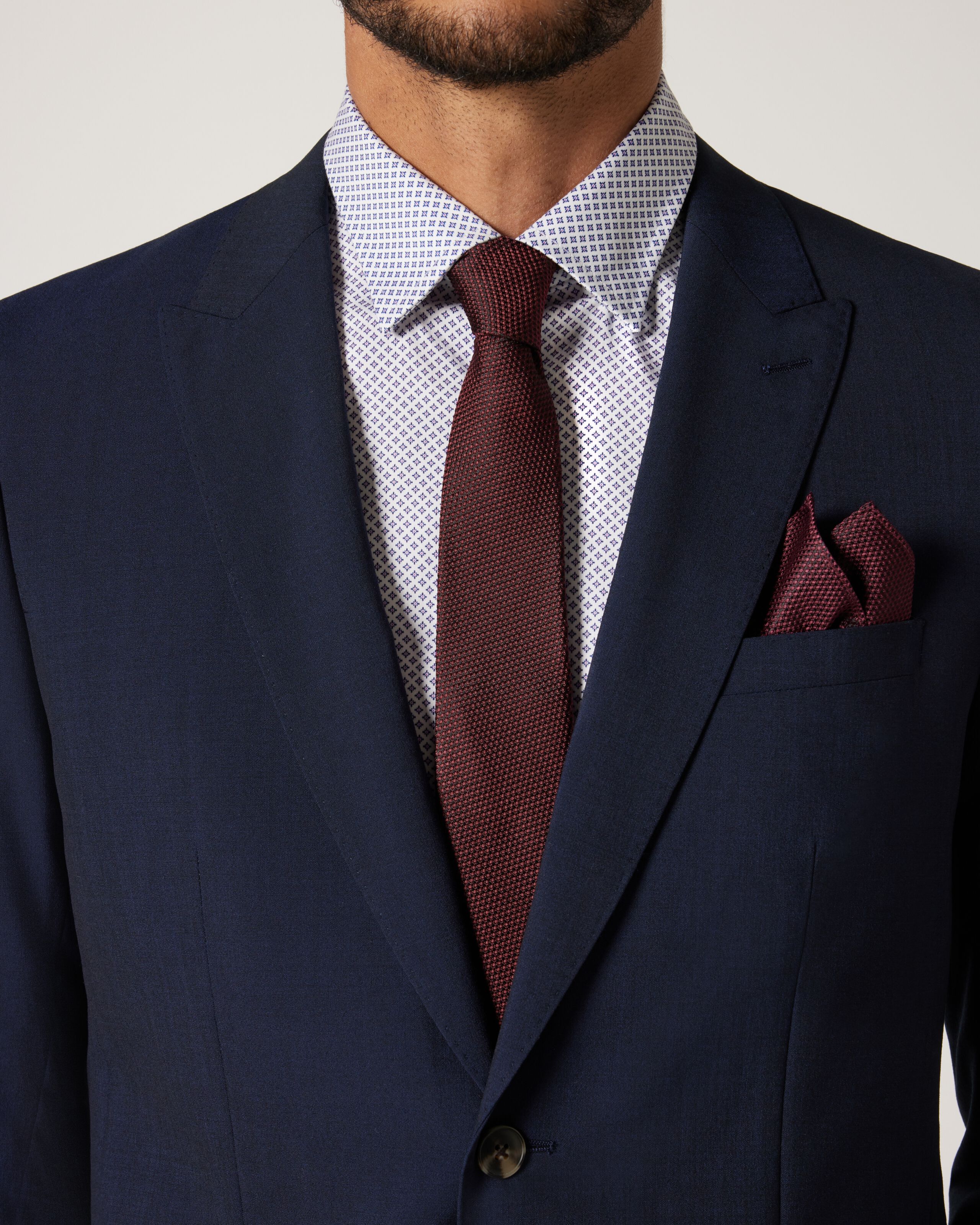 oxblood tie