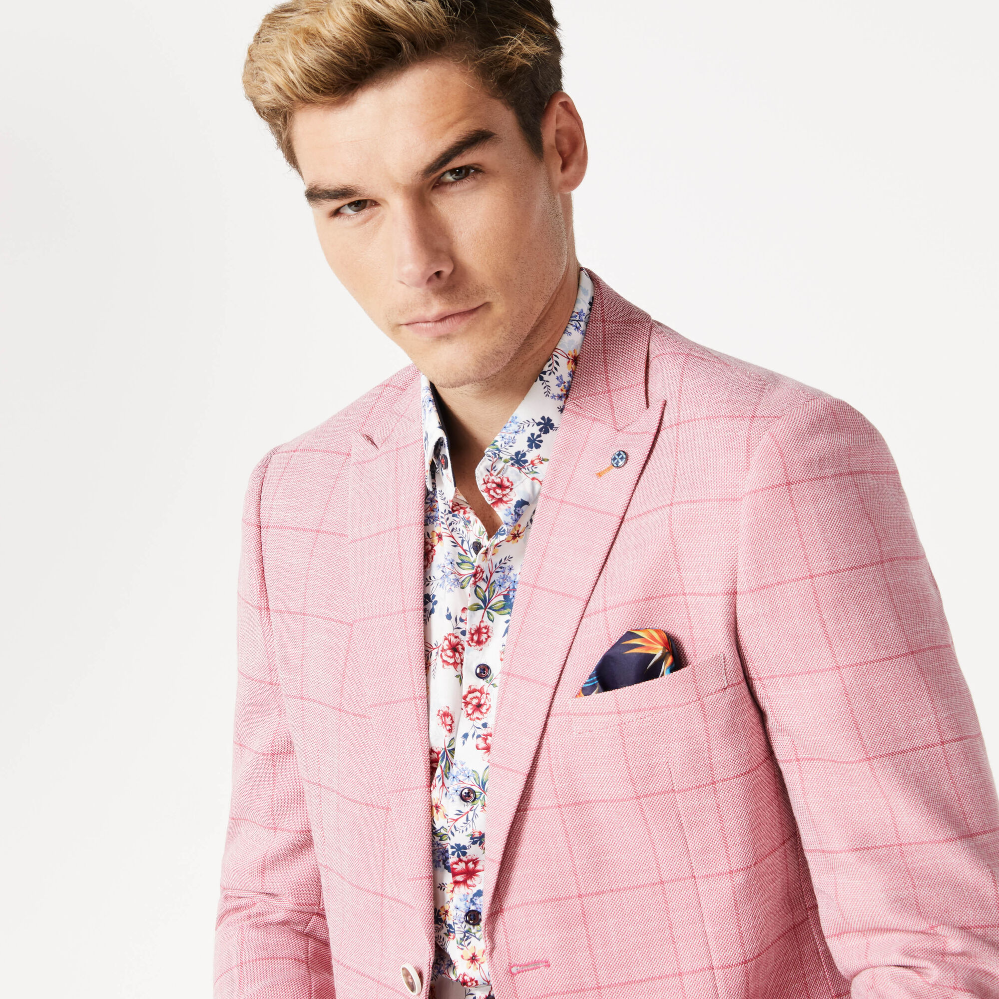 blazers with pink swoosh