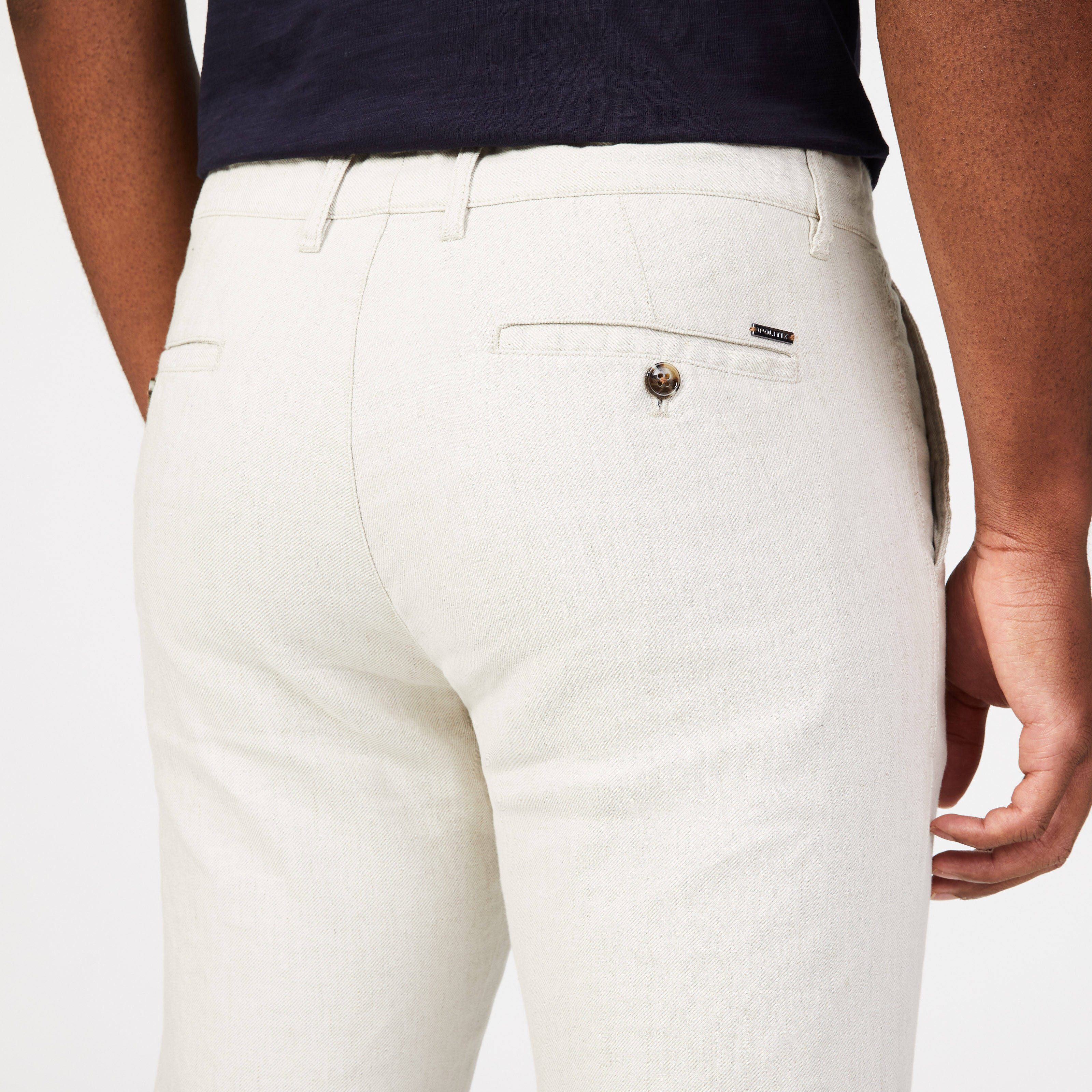 Linen Blend Chinos Relaxed Slim Fit 