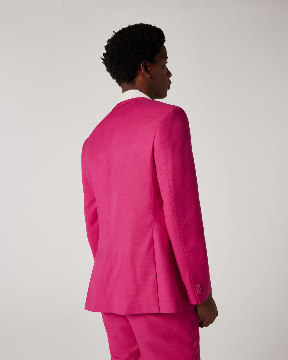 Slim Stretch Tailored Jacket, Pink, hi-res