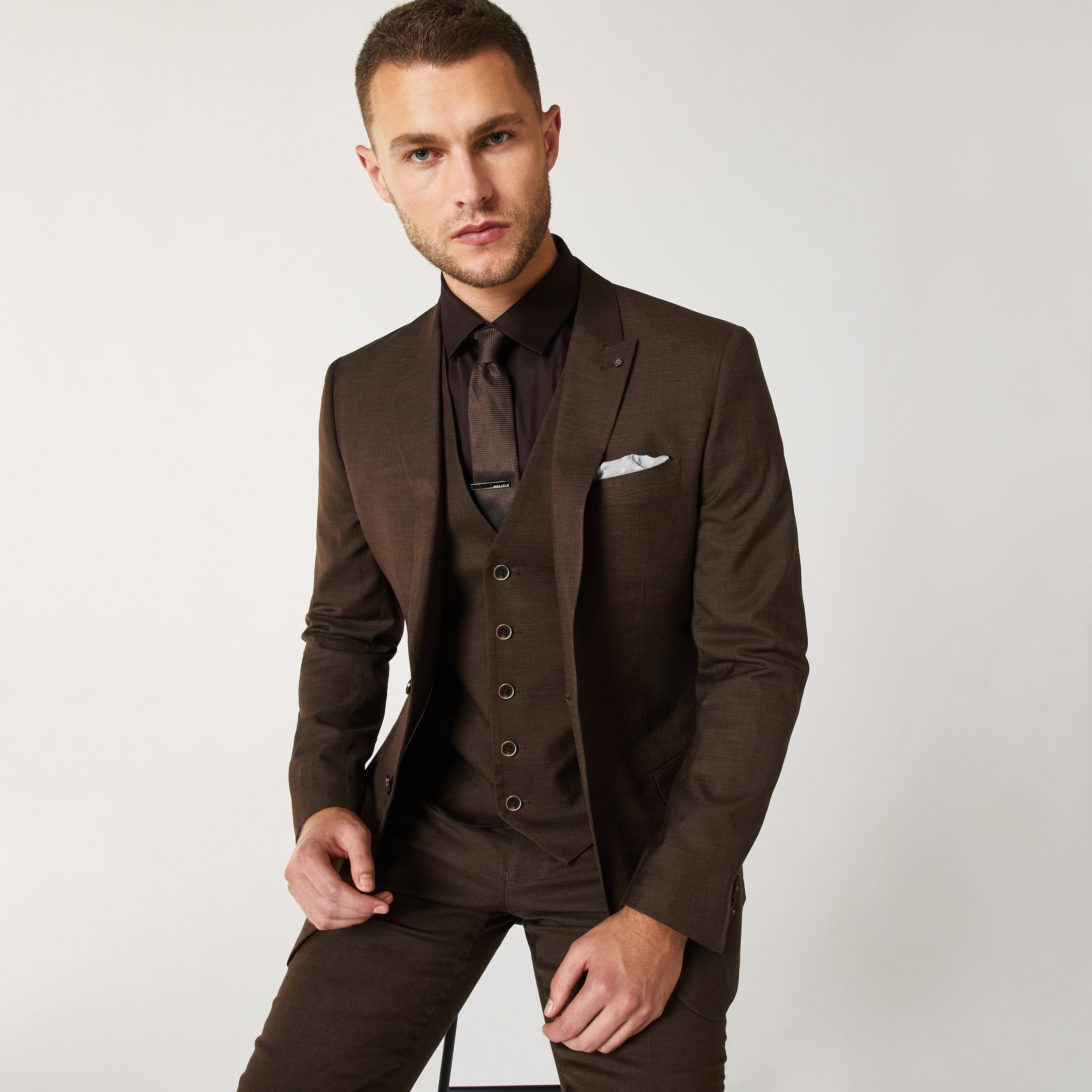 Chocolate Slim Fit Business Suit For Men Cocktail Suits For Wedding Groom  Tuxedo With Waistcoat, Trousers, Jacket, Pants, Vest, And Tie W3257s From  Lqbyc, $76.89 | DHgate.Com