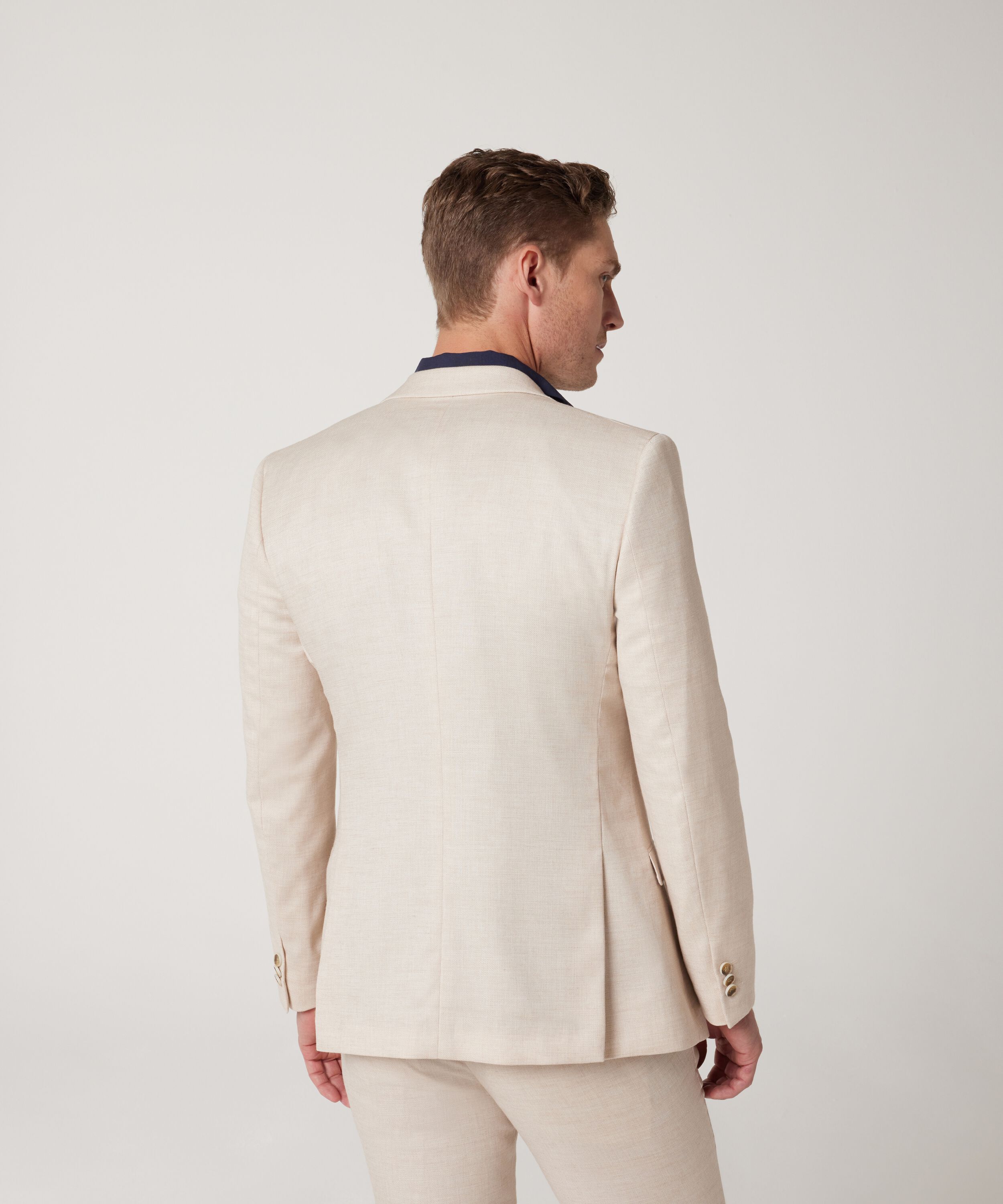 Stretch Linen Suit Vest