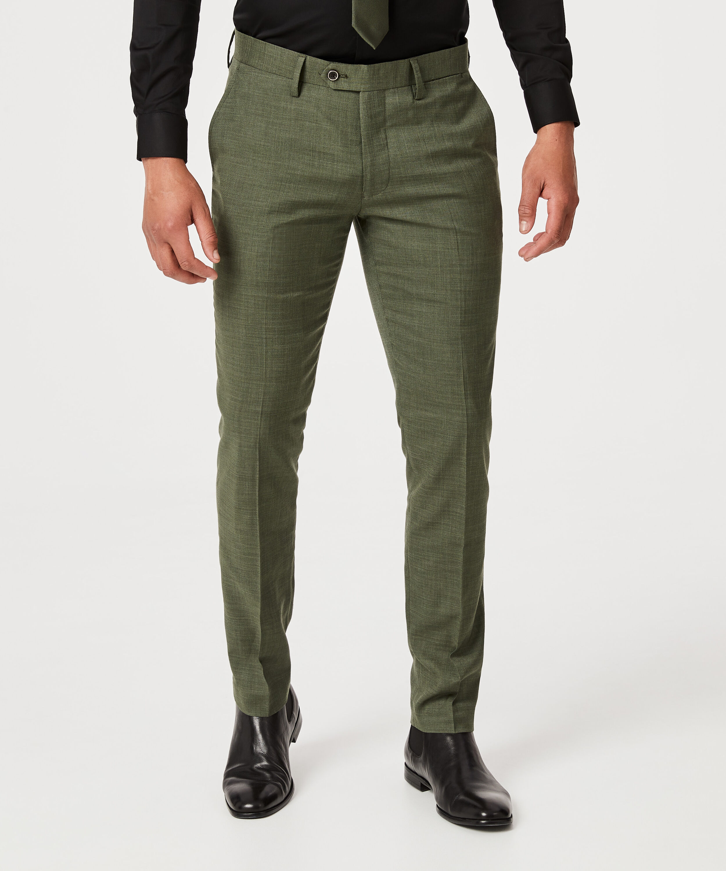 River - Khaki - Suit Pants Ultra Slim Stretch Fit, Suit Pants