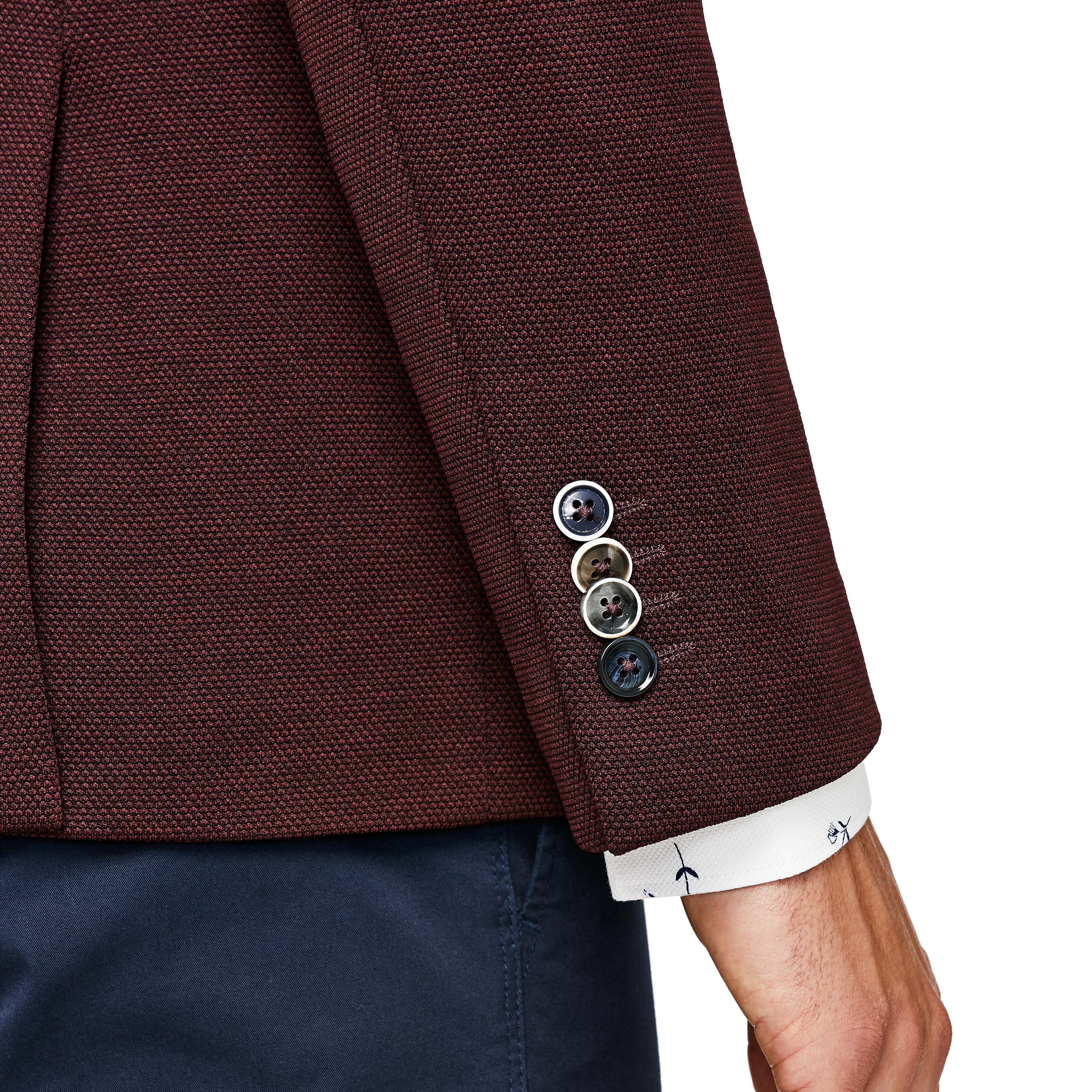 Burgundy on sale wool blazer