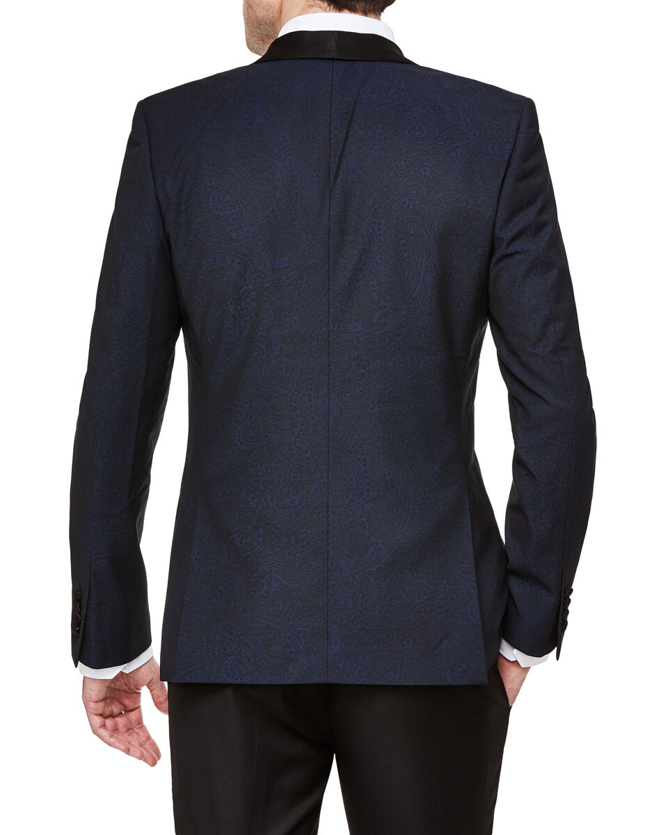 Maladera Tuxedo Jacket, New Navy Print, hi-res