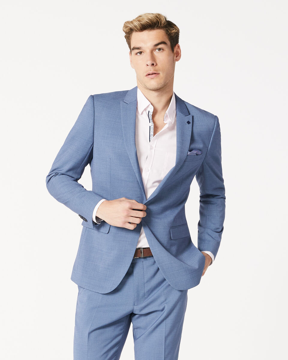 Ryders Suit Jacket, Slate/Blue, hi-res