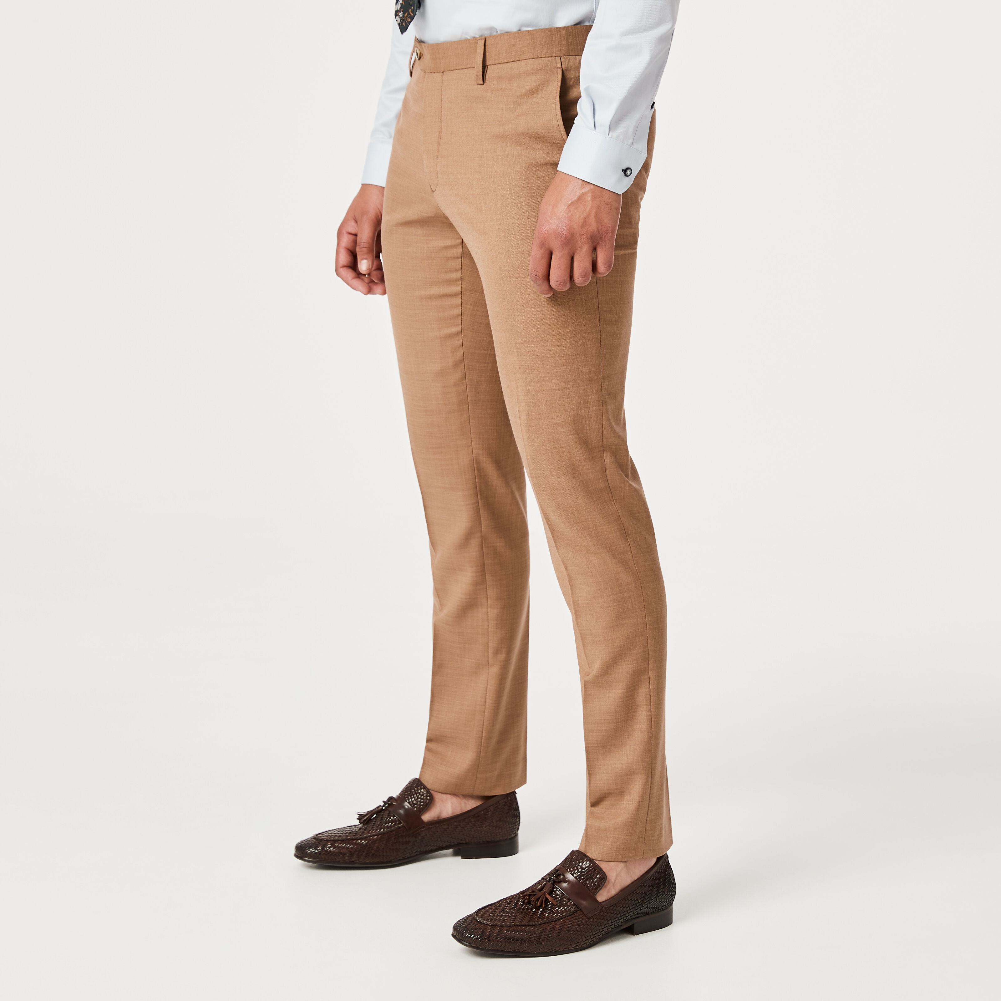 Alvip Suit Pant - Camel - Ultra Slim 
