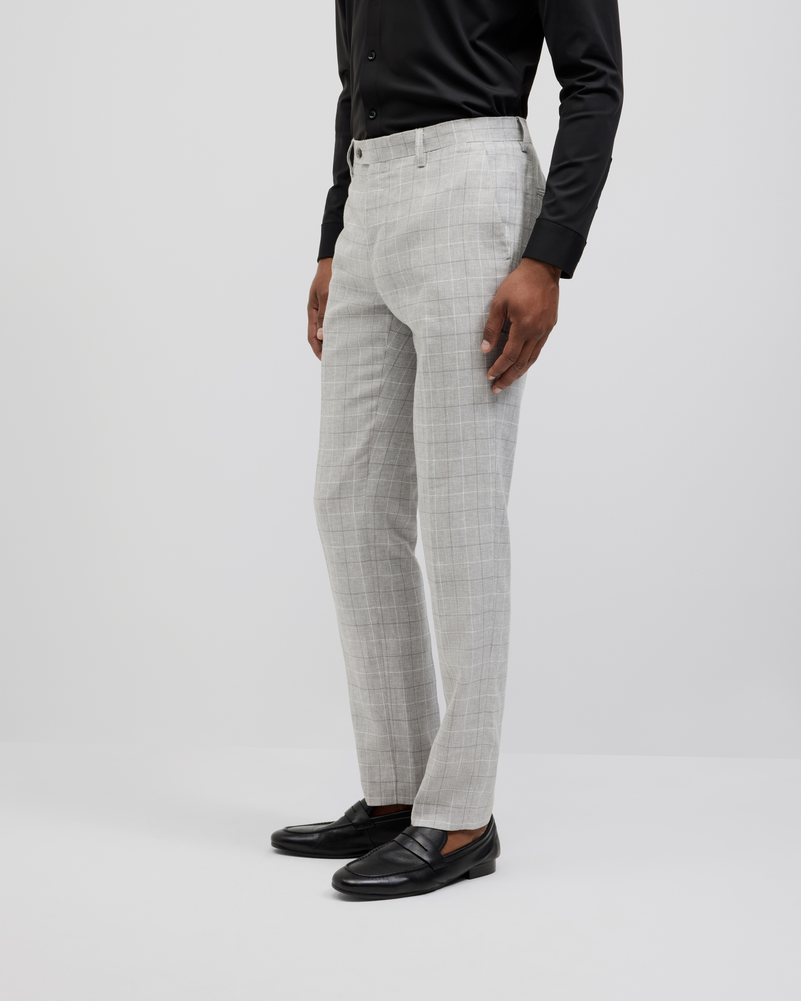 Windowpane Check Tailored Pant
