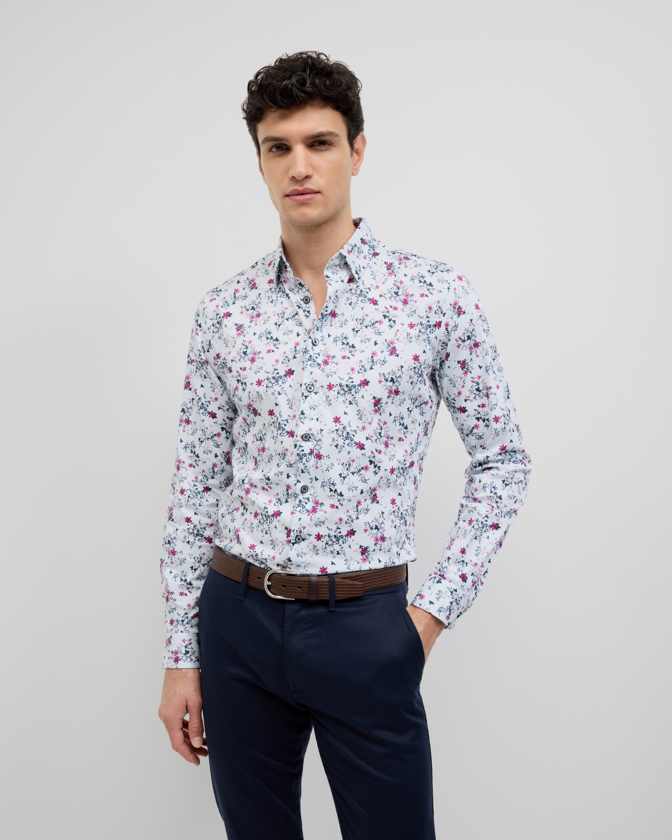 Fusion Floral Long Sleeve Shirt