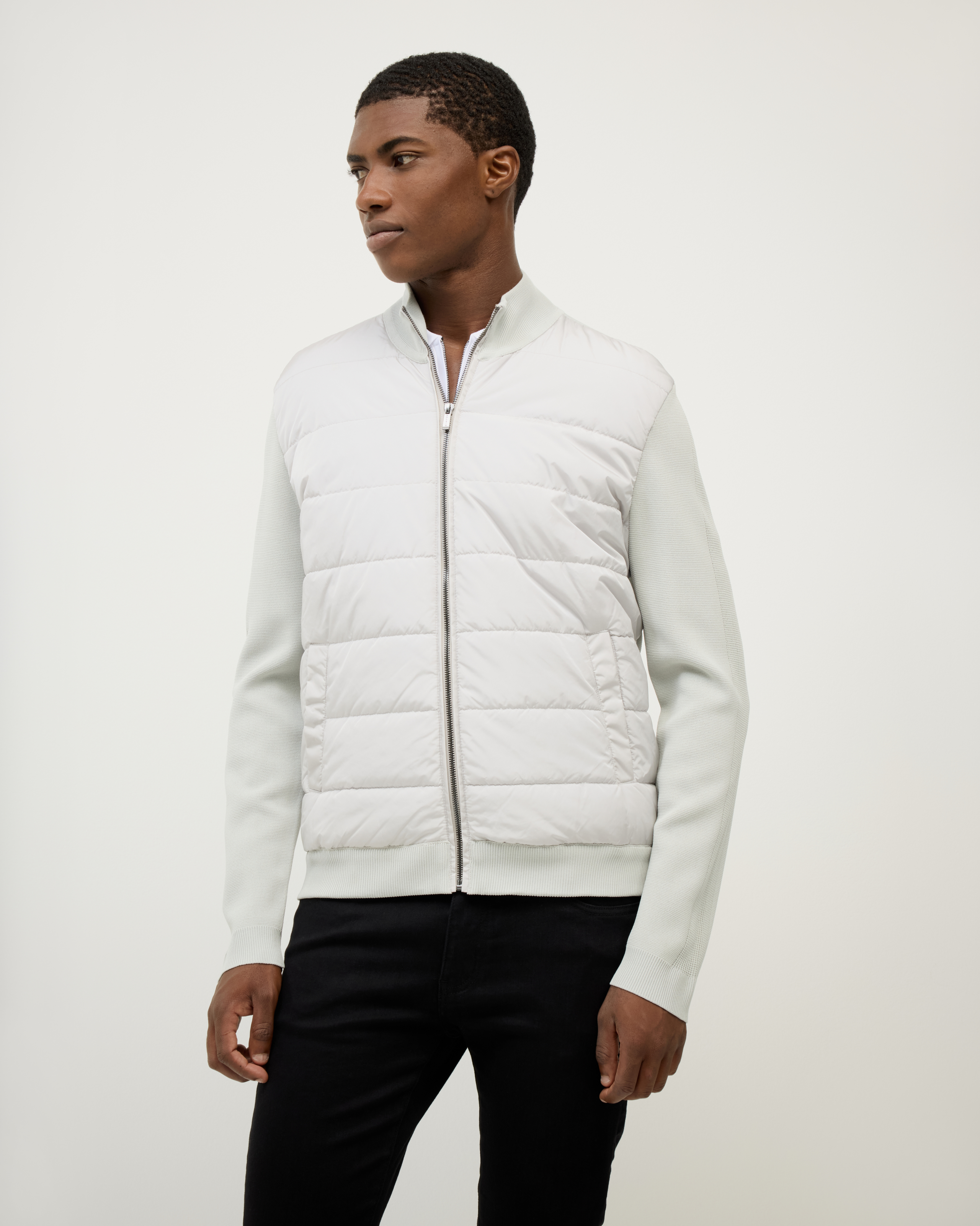 Boden Puffer-Knit Jacket