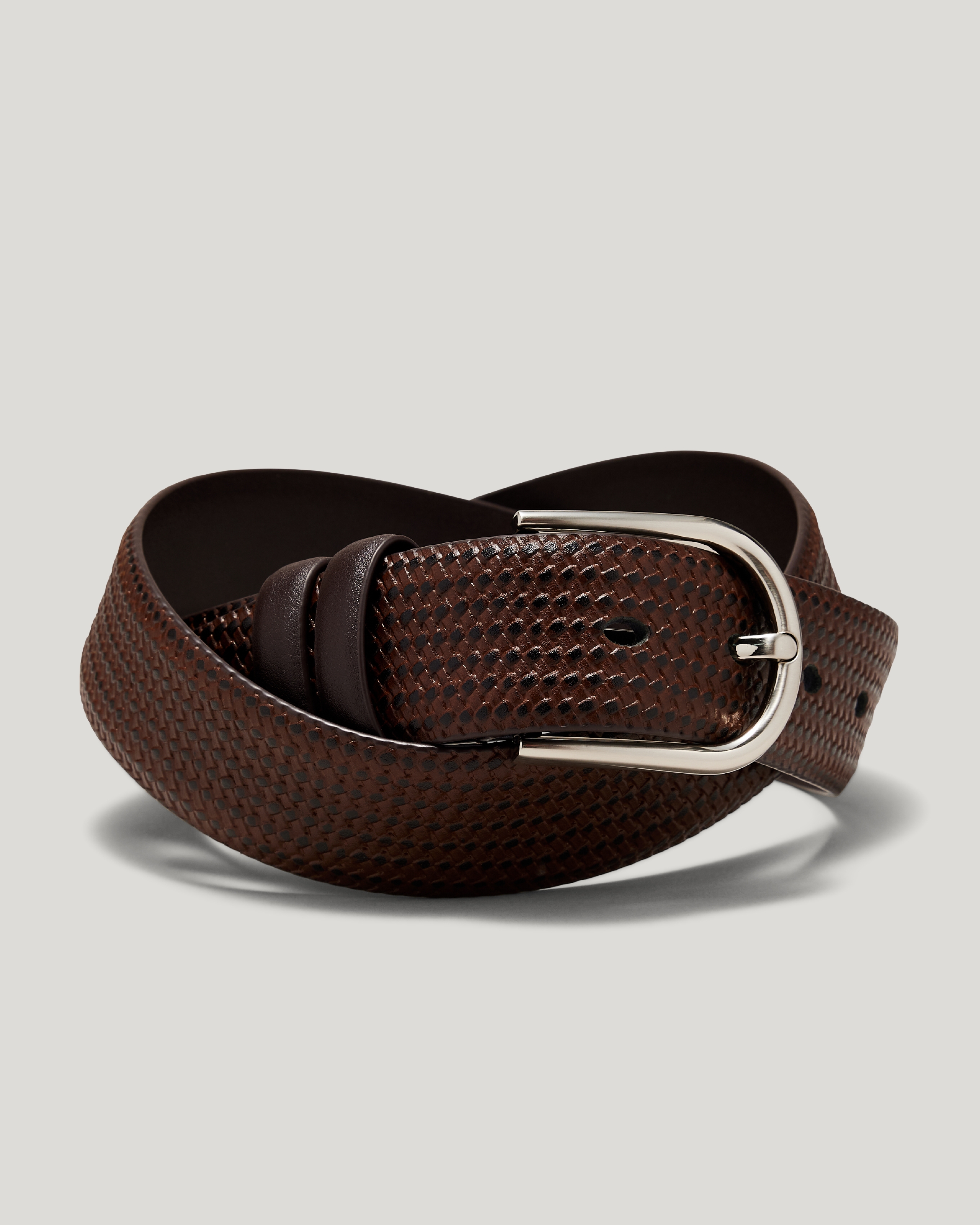 Leonard Textured Leather Belt