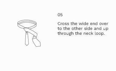 Half Windsor Knot Step 5