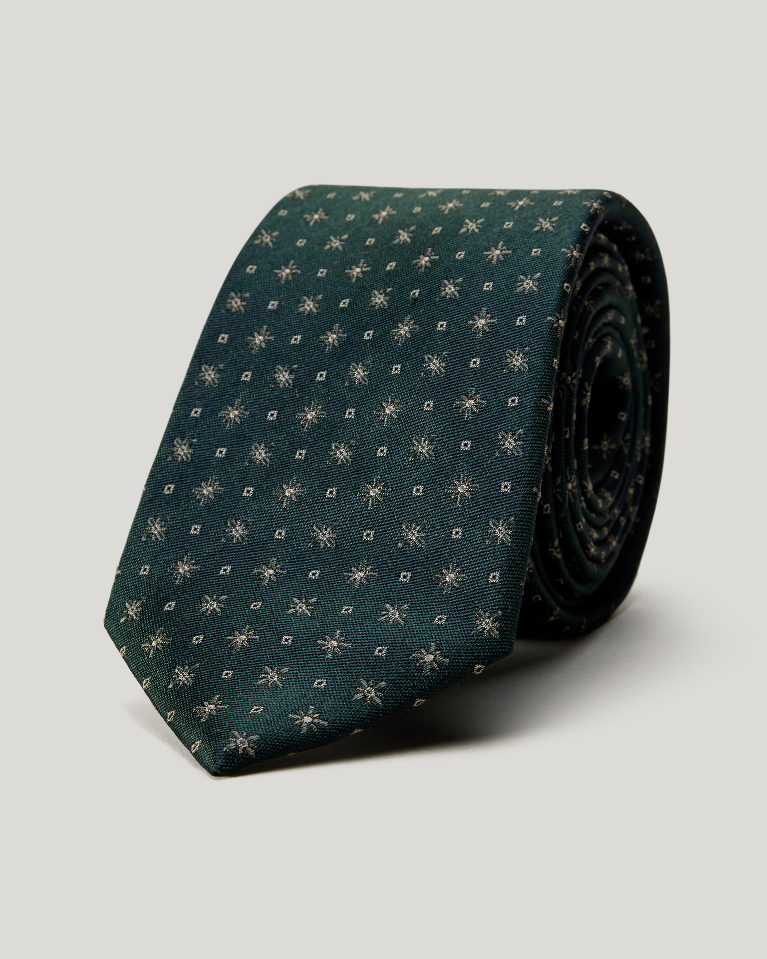 Geo Jacquard Silk Tie