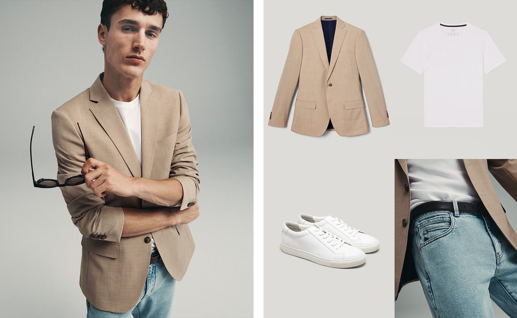 3. Dress it down: A jeans and tee combination 