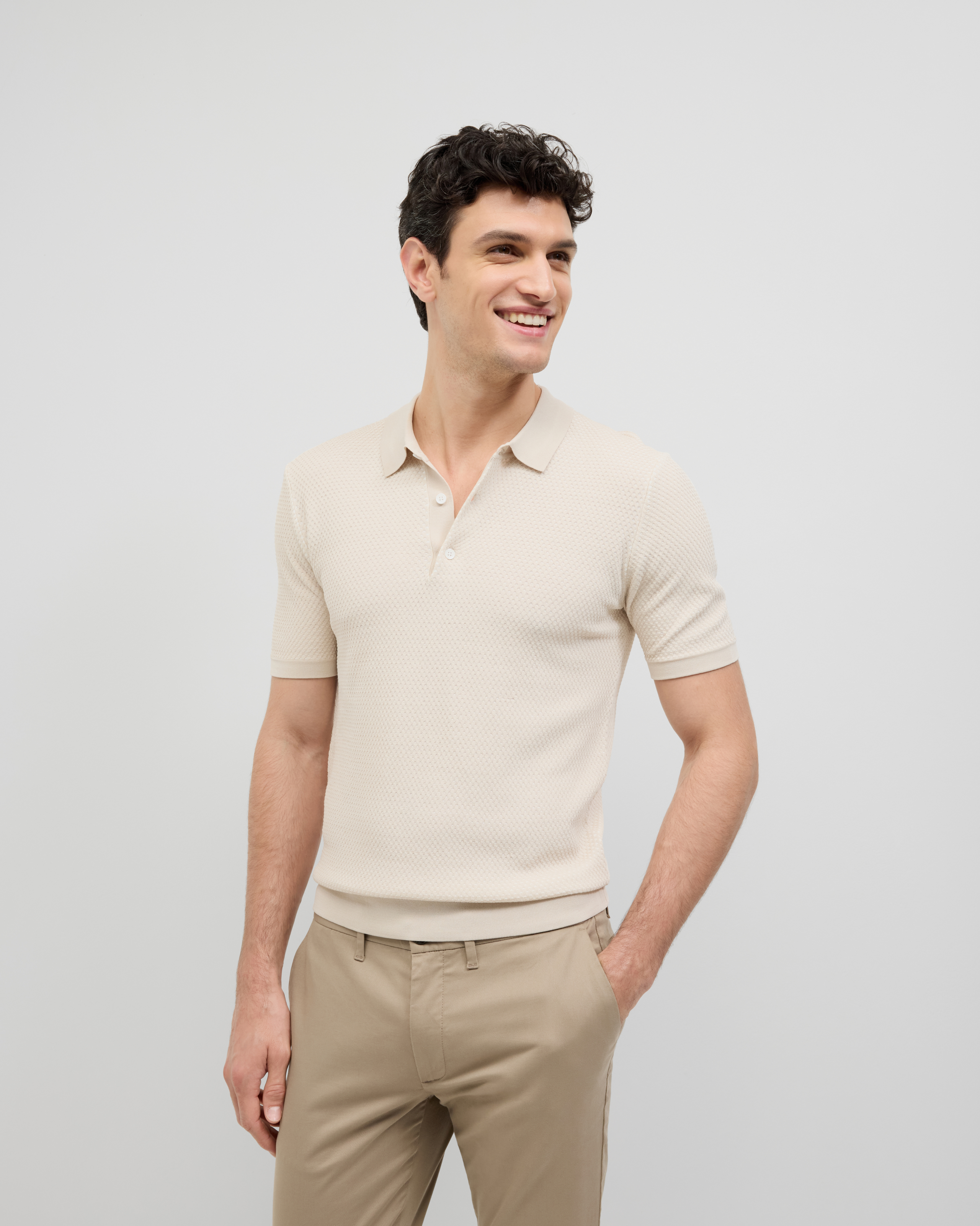 Waffle Lightweight Knit Polo