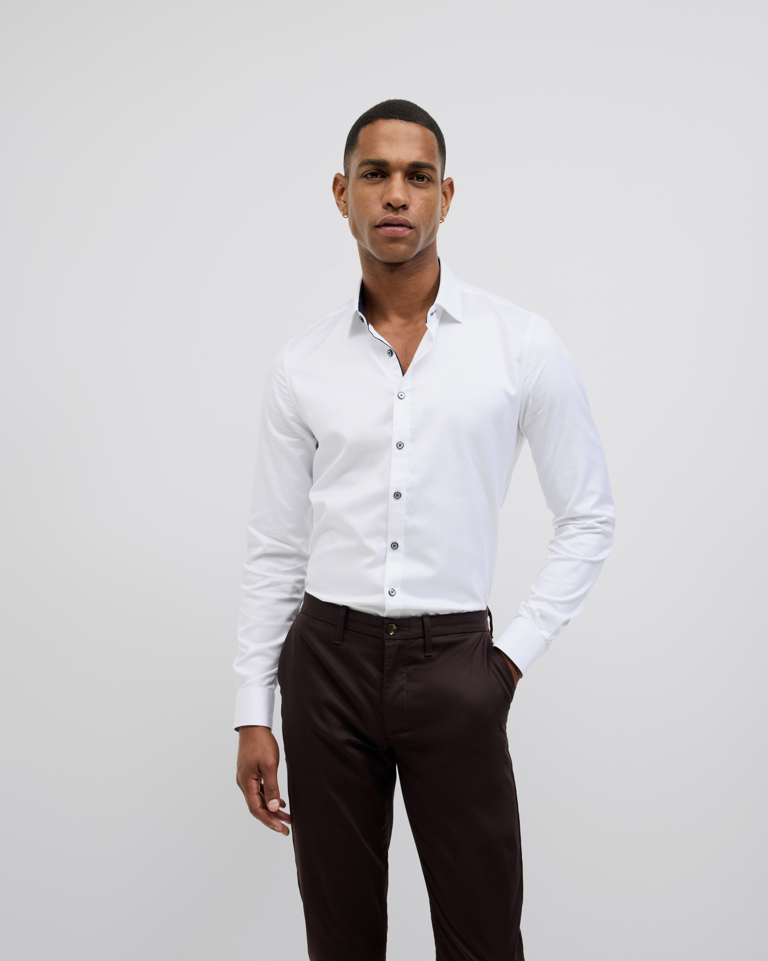 Accent Stretch Long Sleeve Shirt