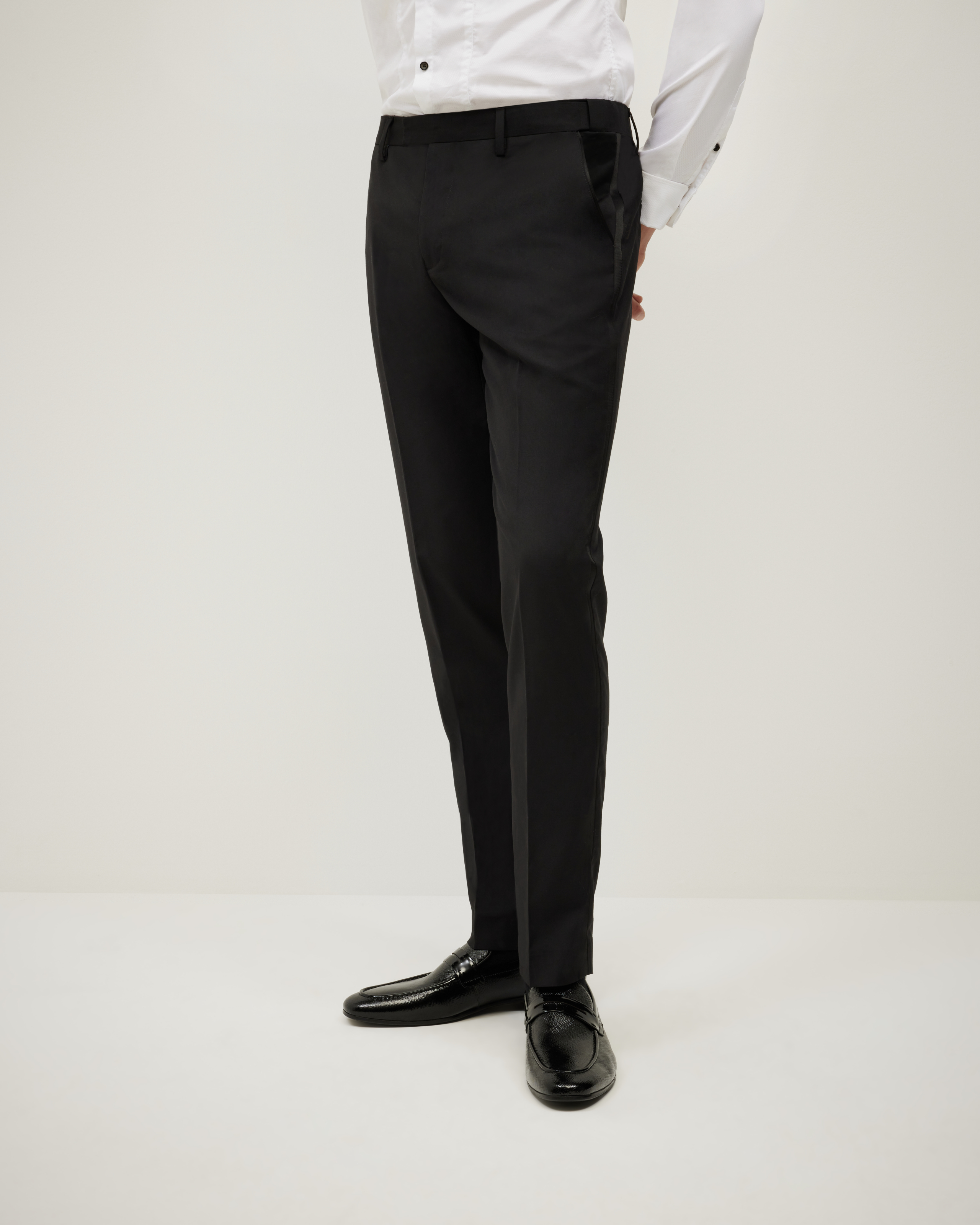 Riley Black Tie Chintz Tuxedo Pant 