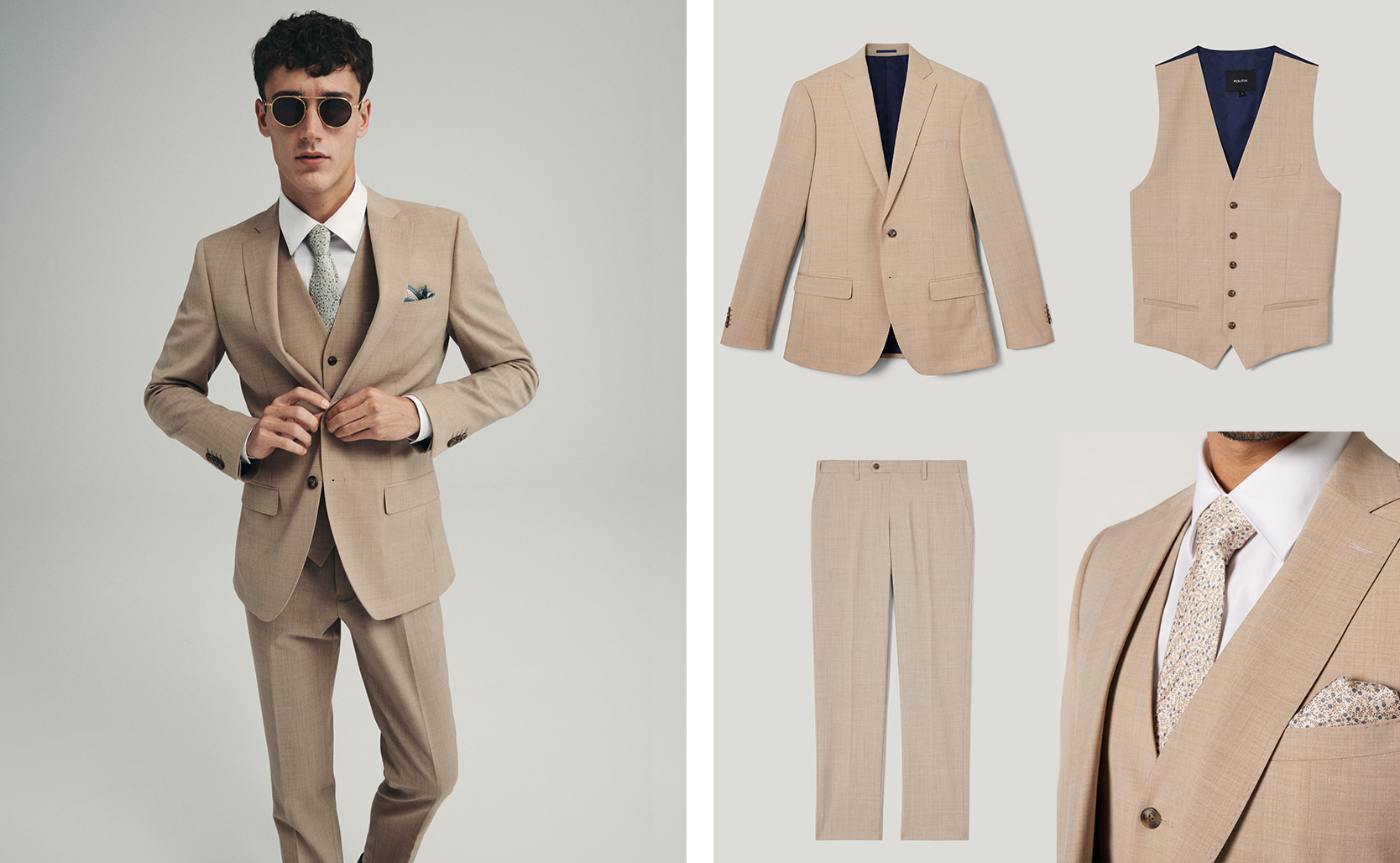 The three-piece ensemble 