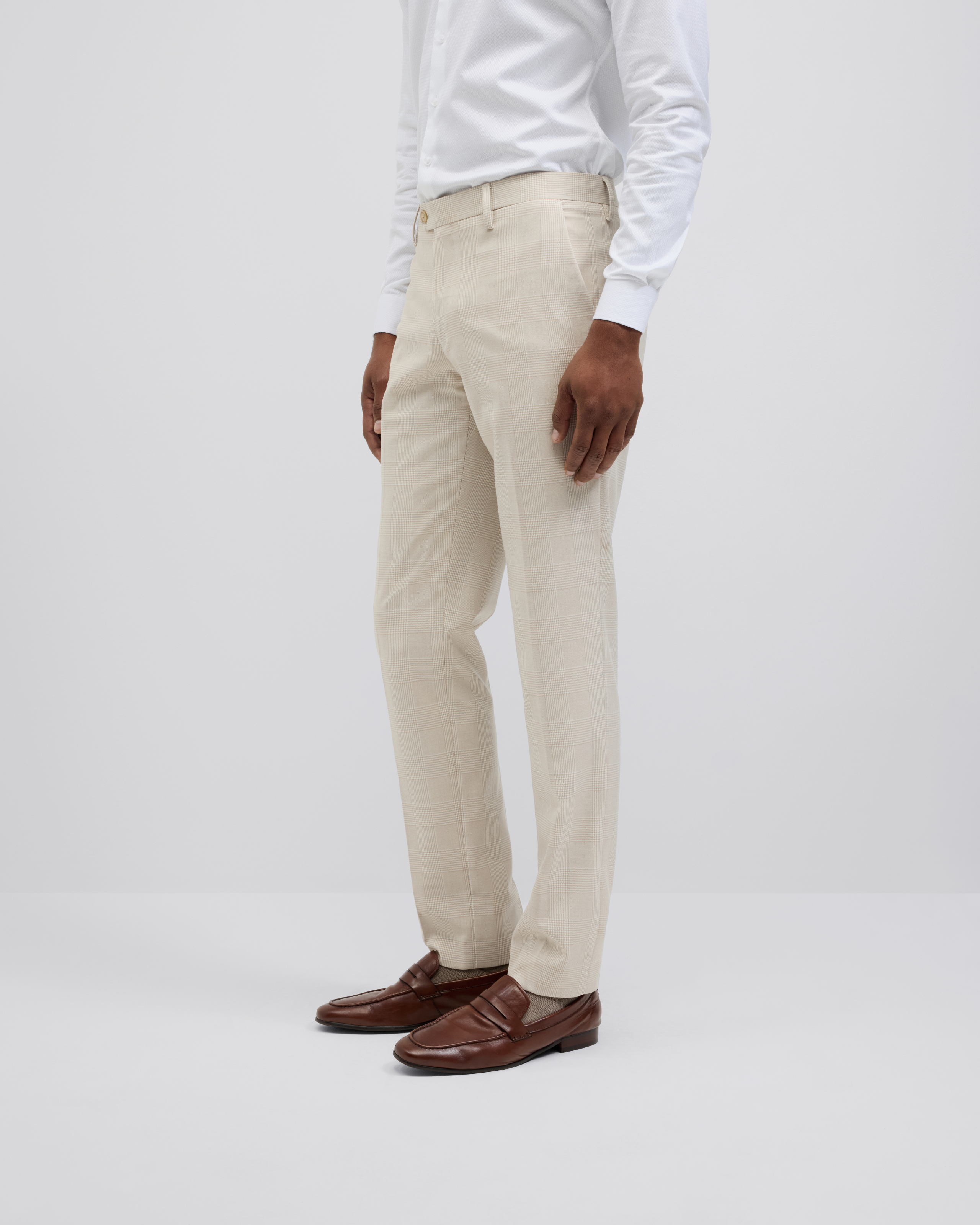 Prince Of Wales Check Tailored Suit Pant