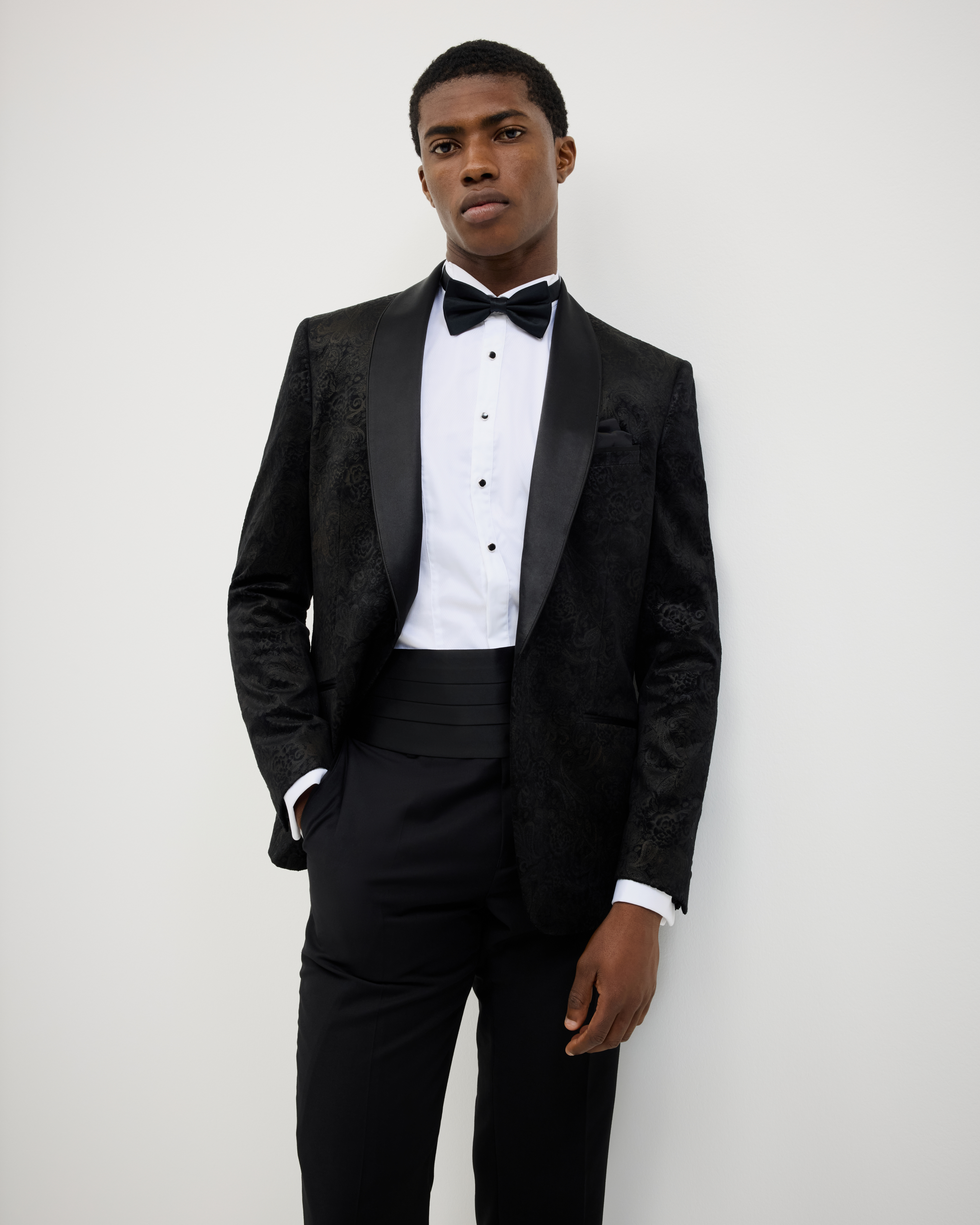 Gerald Velvet Paisley Tuxedo Jacket