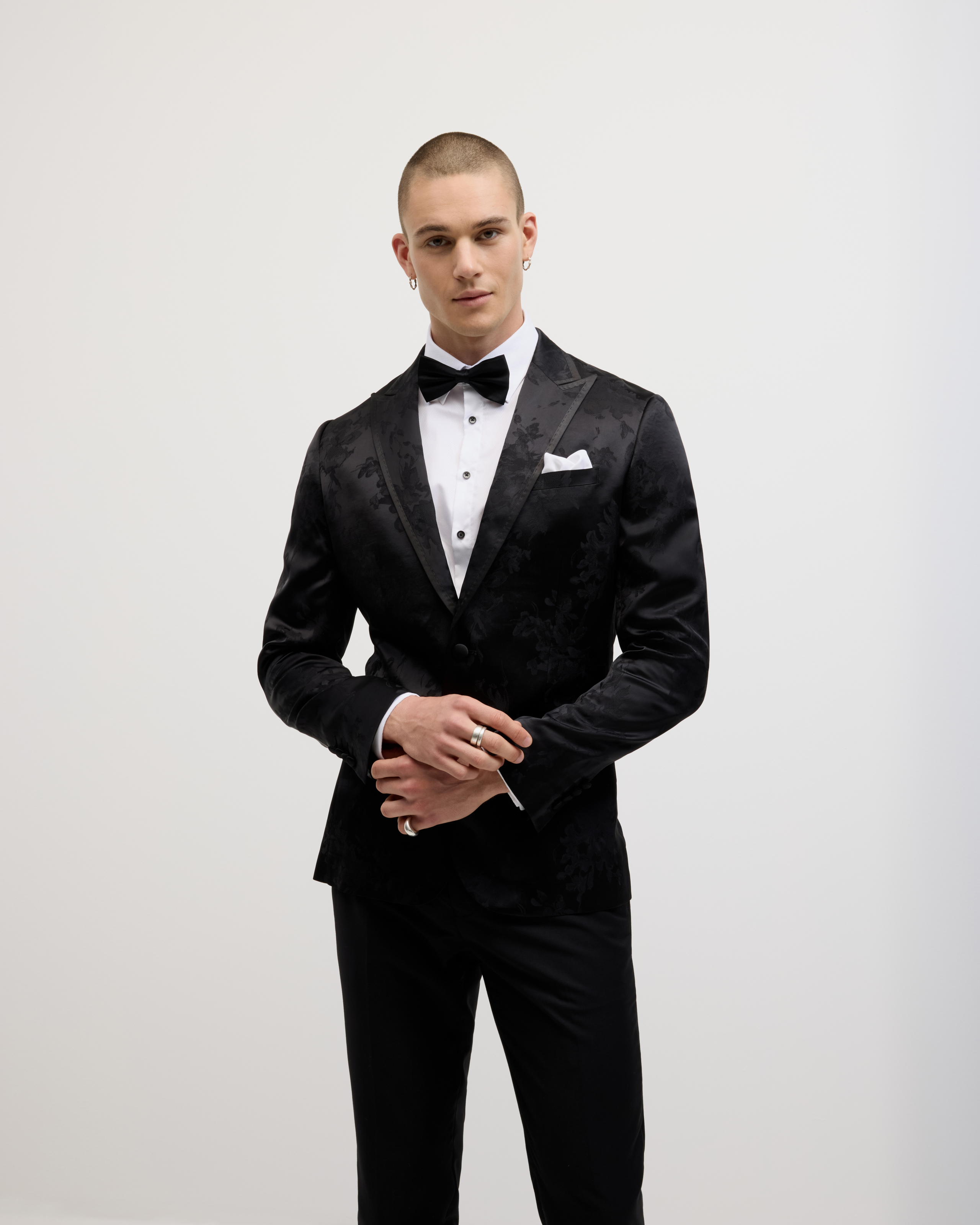 Matheson Jacquard Black Tie Tuxedo