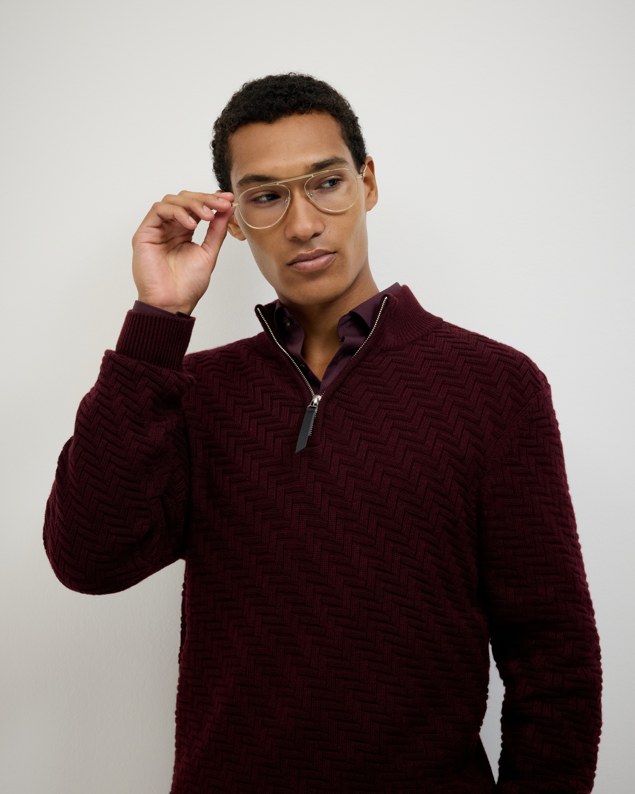 Barker Quarter Zip Knit