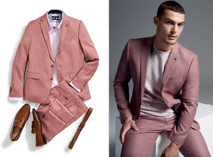 Pastel Men's Fashion Suit
