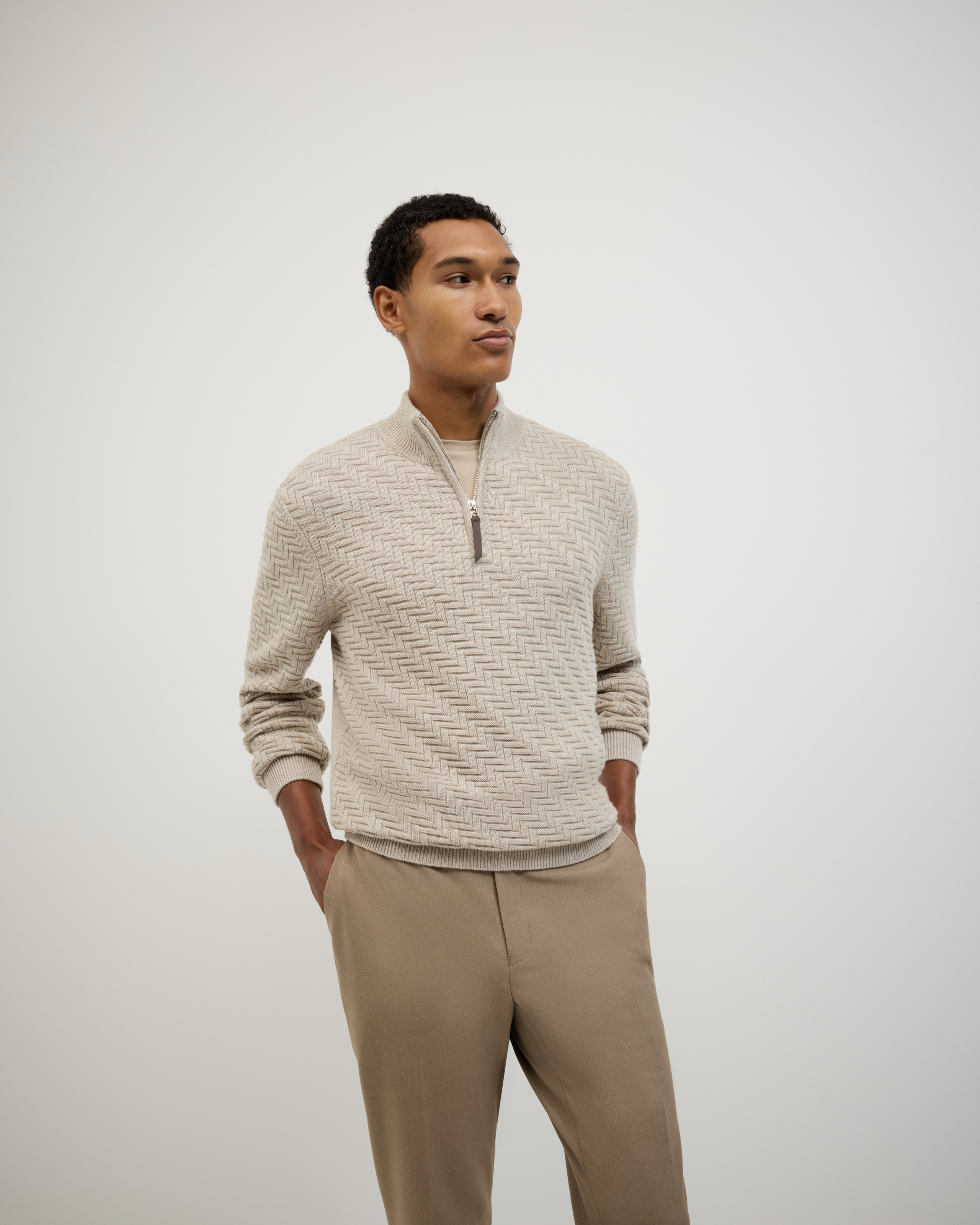 Barker Quarter Zip Knit