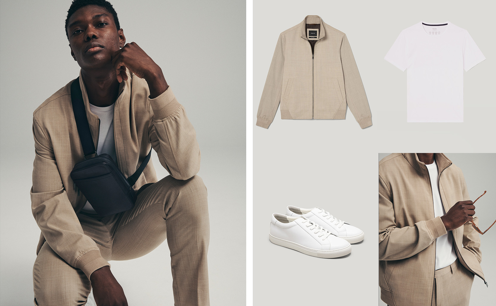 Keep it cool: The perfect balance of tailored and relaxed.  