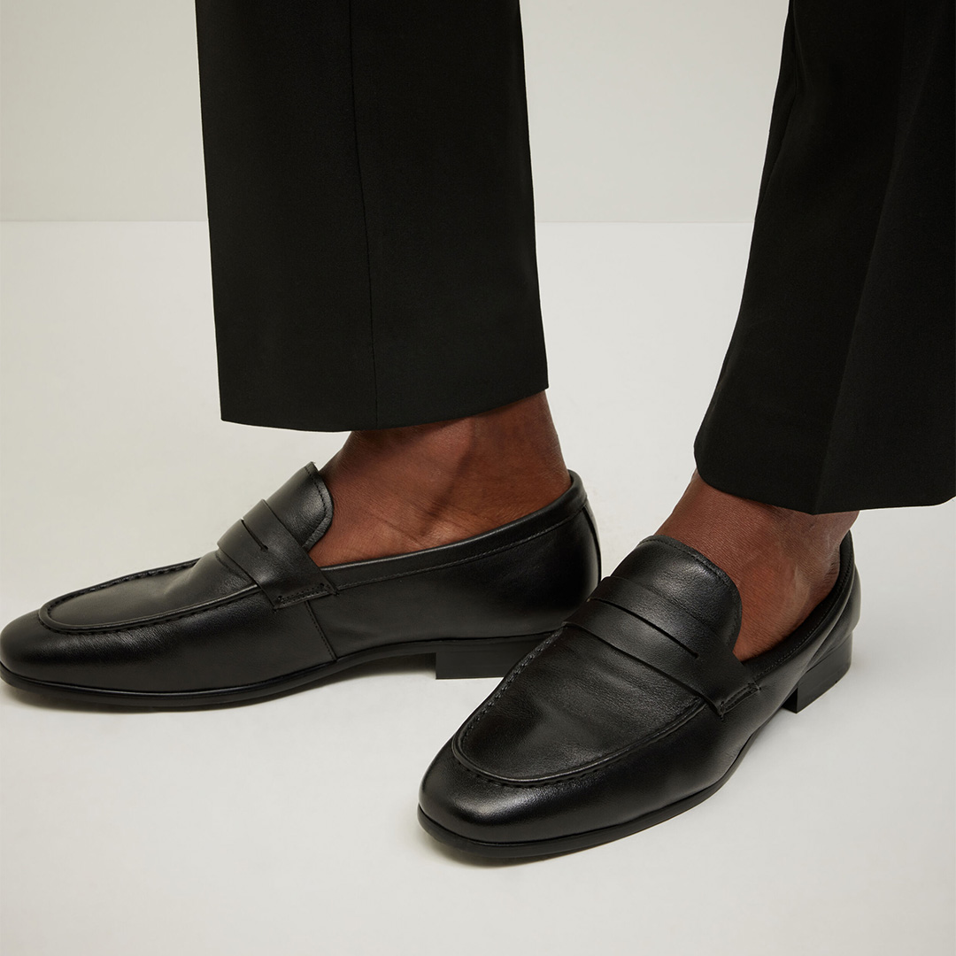 Leather Penny Loafers 