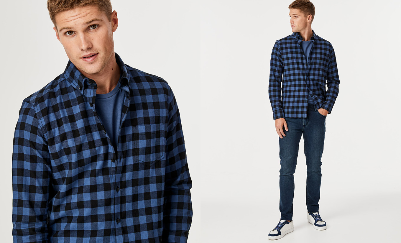Buffalo check flannel shirt mens Buffalo check flannel shirt mens