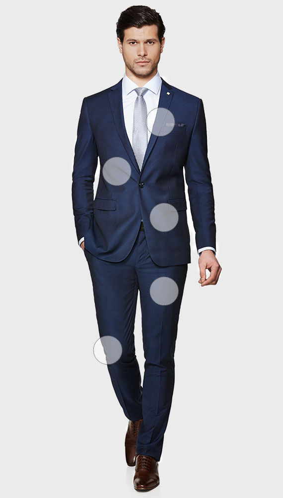 Tapered discount fit suit