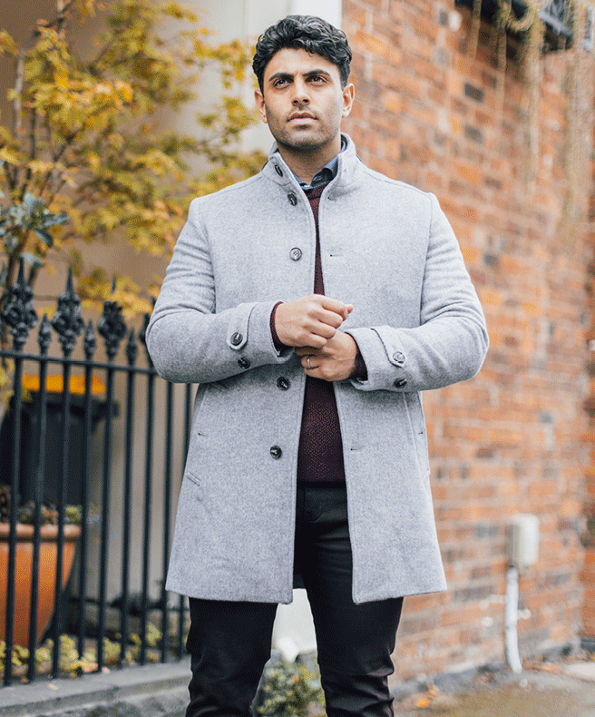 Amir Manoly wearing outfit featuring Fenshaw Trench Coat Amir Manoly wearing outfit featuring Fenshaw Trench Coat