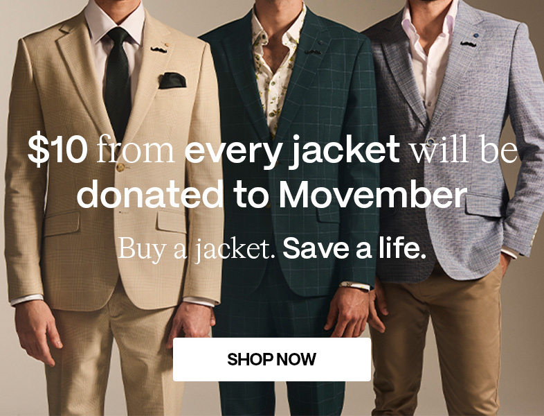 POLITIX x Movember | Men's Jackets, Blazers and Outerwear | Politix Menswear