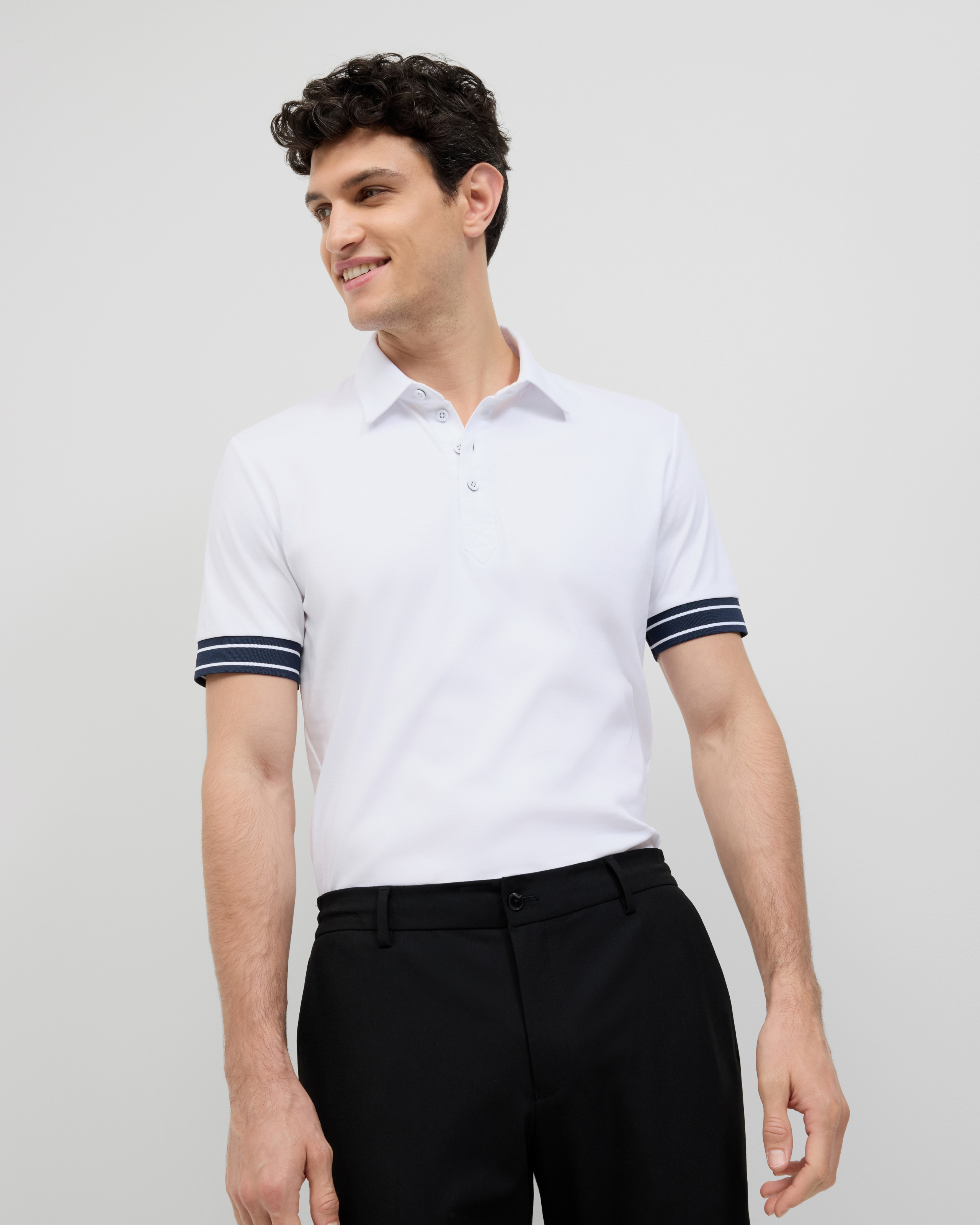 Stripe Travel Polo