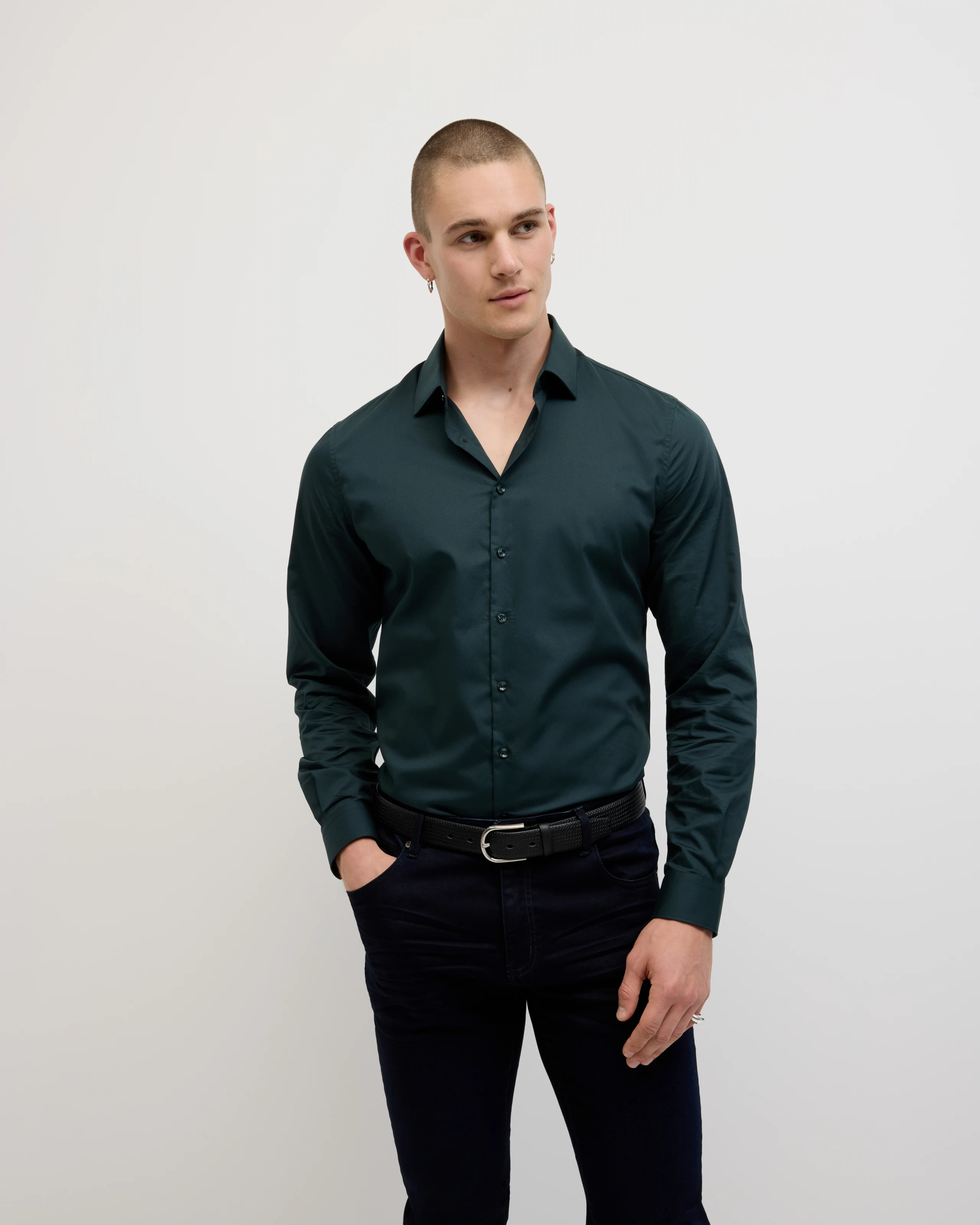 Politix Eddie Shirt Dark Green