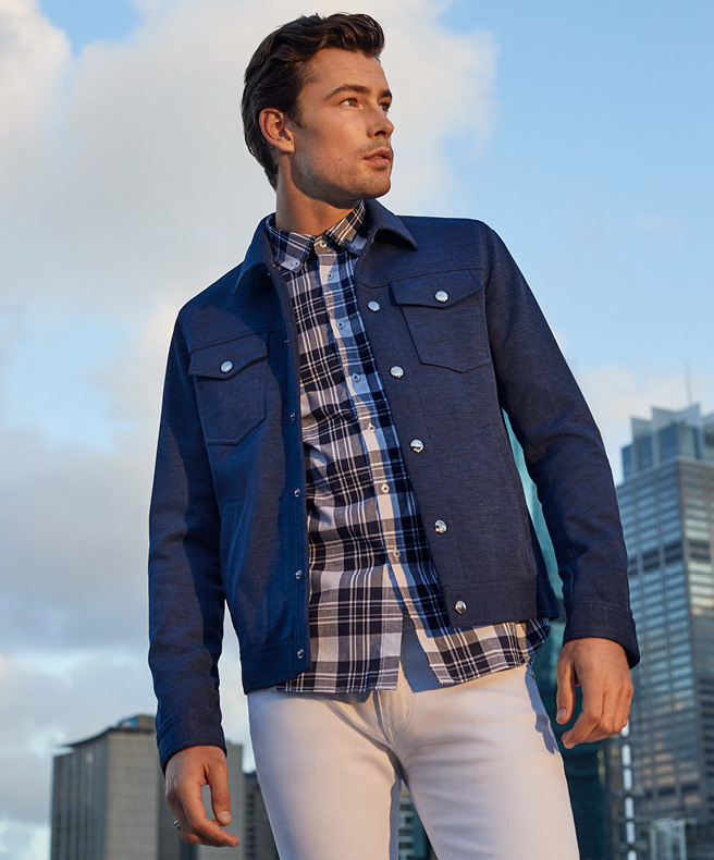 Plaid check shirt for men Plaid check shirt for men